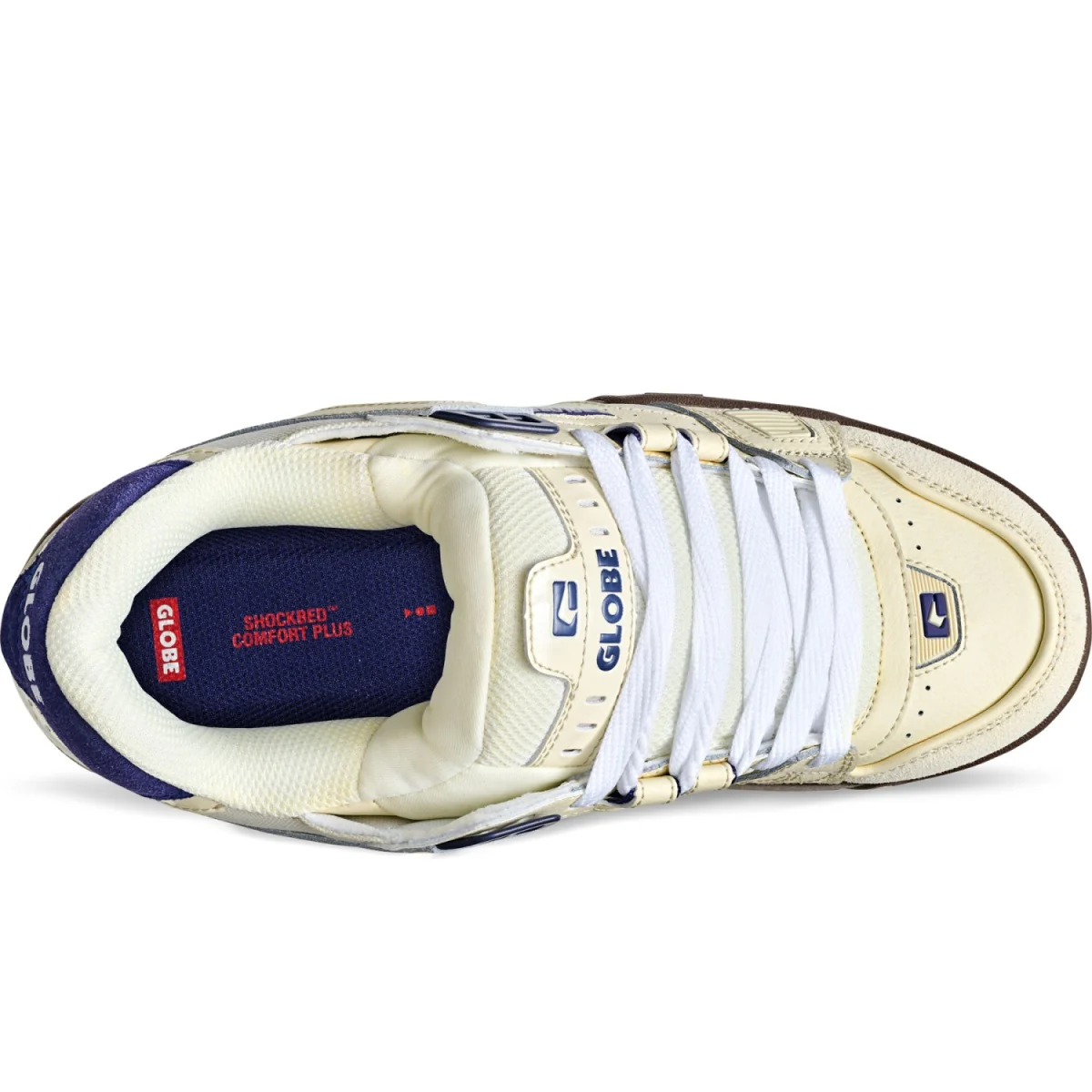 Globe Skateboard Shoes Sabre Antique White/Blue - Image 2