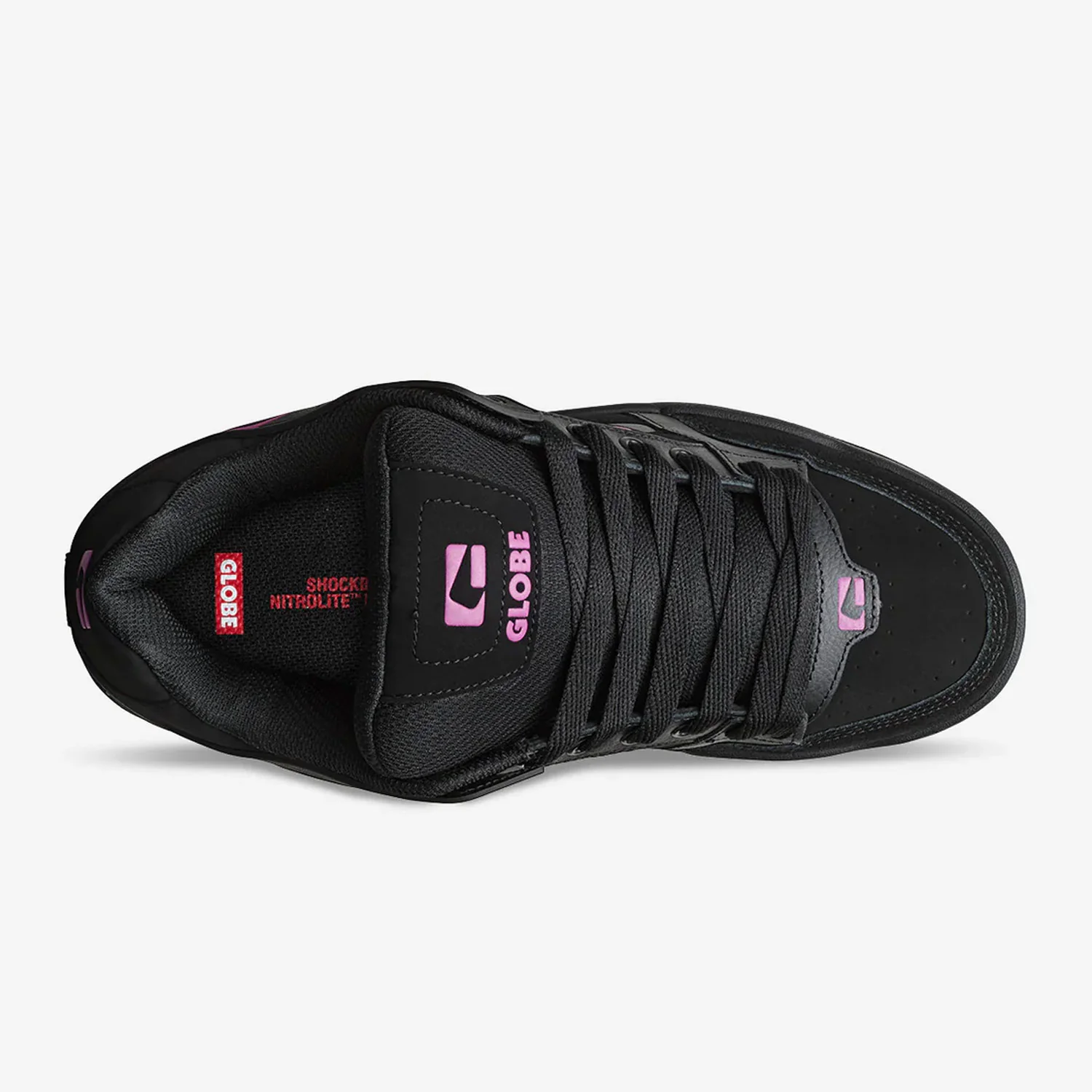 Globe Skateboard Shoes Tilt Black/Black/Pink - Image 2