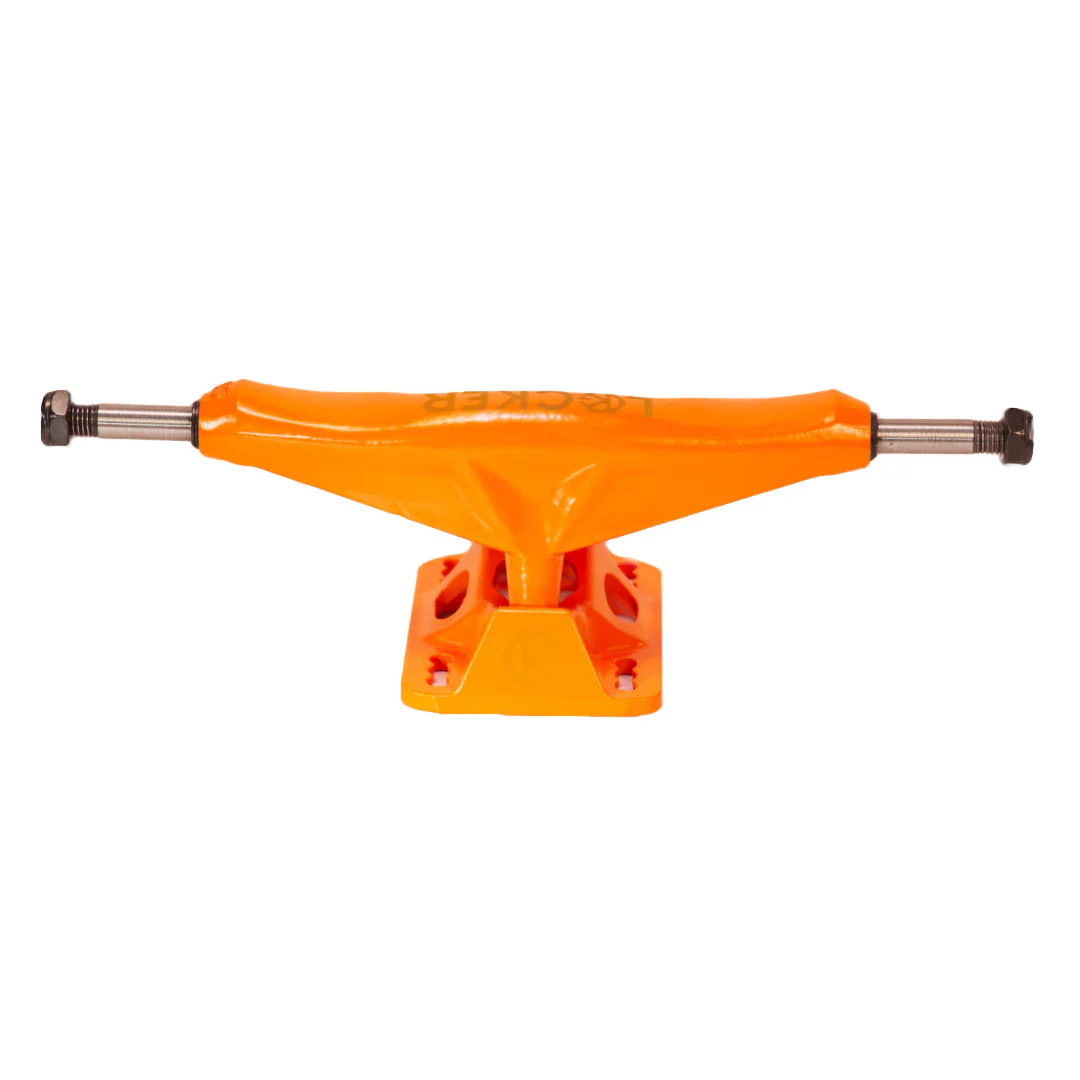 Grind King Skateboard Trucks Locker 2 8.0" Axle Orange (Pair) - Image 2