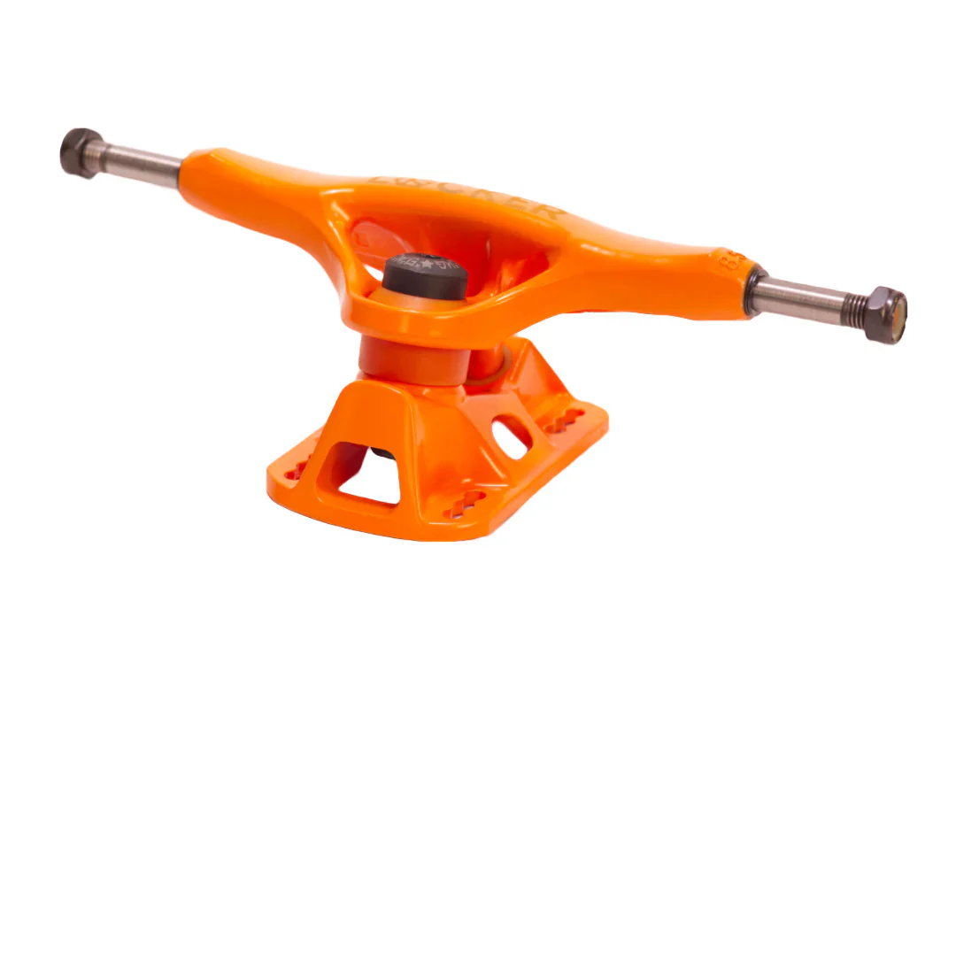 Grind King Skateboard Trucks Locker 2 8.5" Axle Orange (Pair) - Image 3