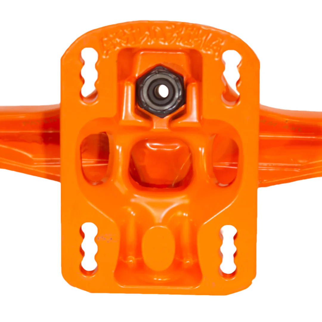 Grind King Skateboard Trucks Locker 2 8.5" Axle Orange (Pair) - Image 5