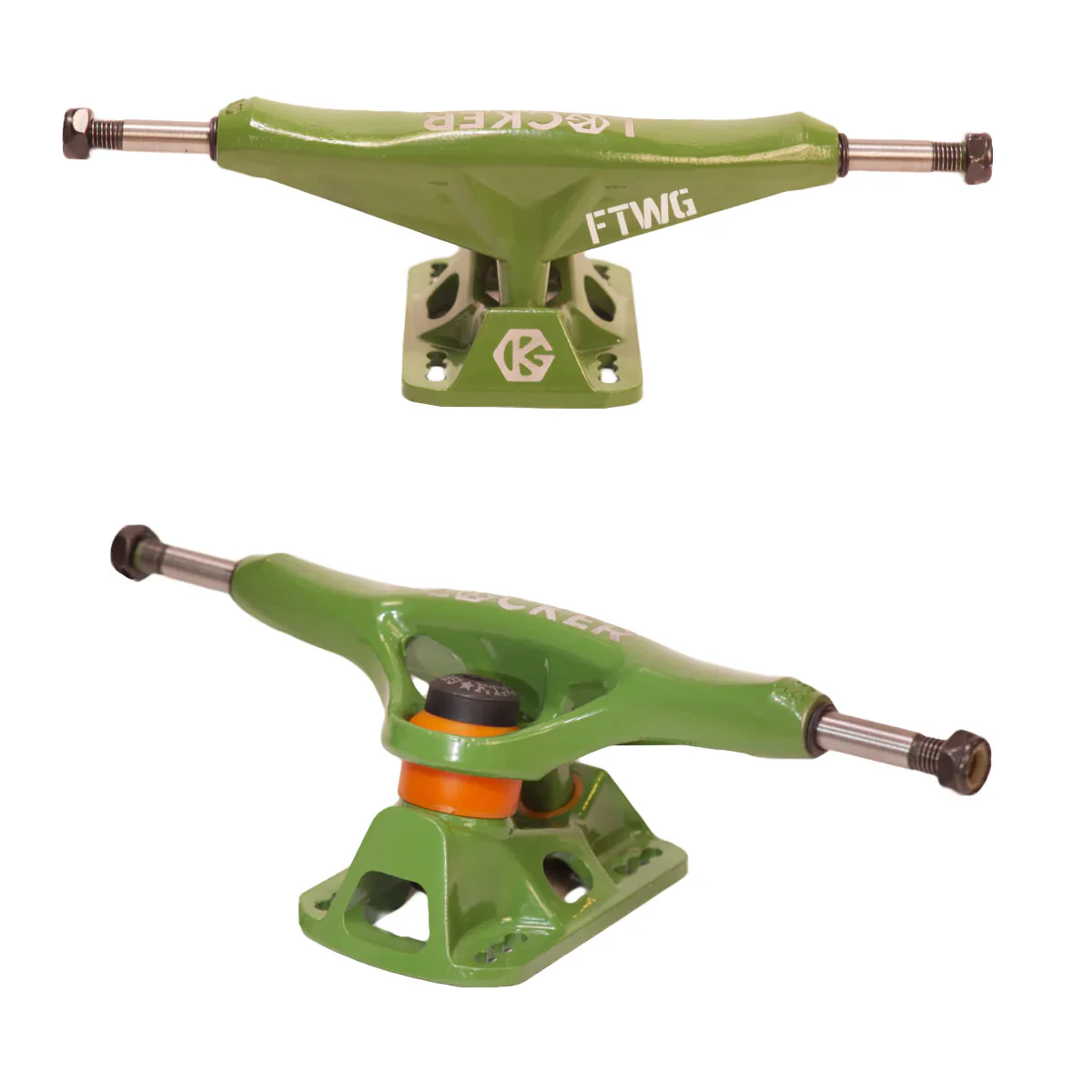 Grind King Skateboard Trucks Locker 2 8.75" Axle Army (Pair)