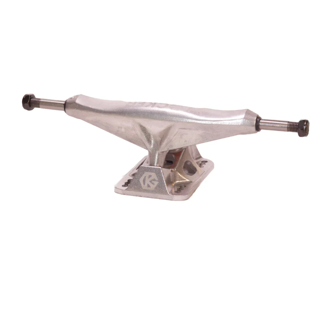 Grind King Skateboard Trucks Locker 2 9.25" Axle Silver (Pair) - Image 3