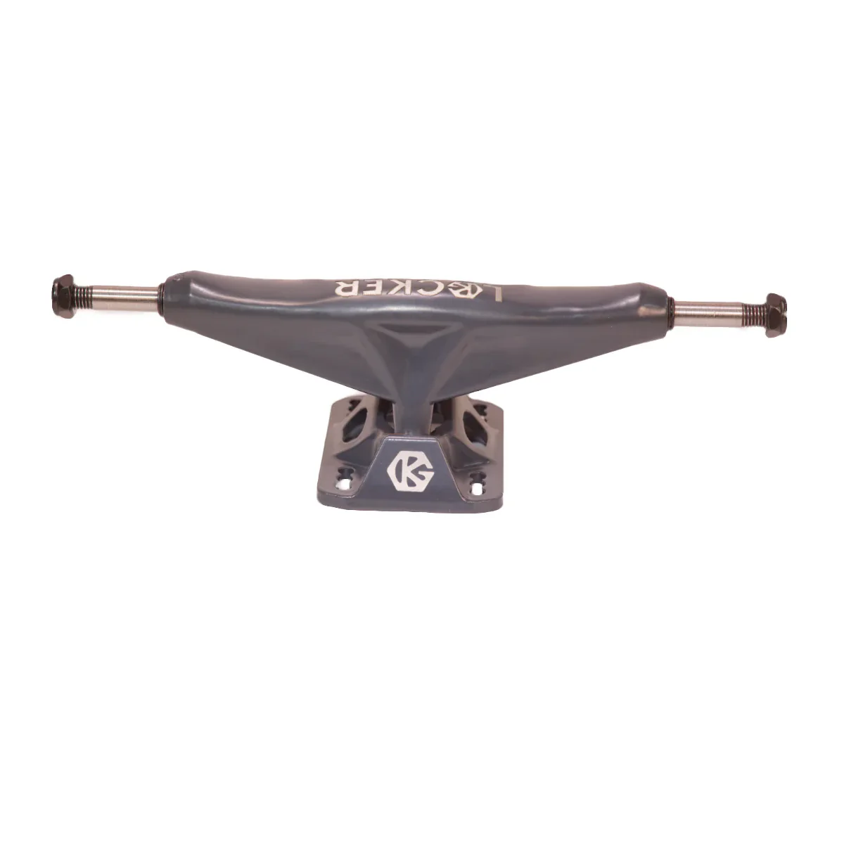 Grind King Skateboard Trucks Locker 2 9.5" Axle Battleship Grey (Pair) - Image 3