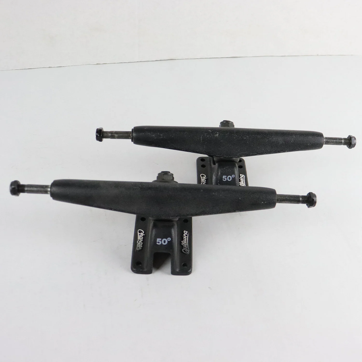 Gullwing Charger Longboard Trucks Old Stock Set 10" Axle Black - Image 2