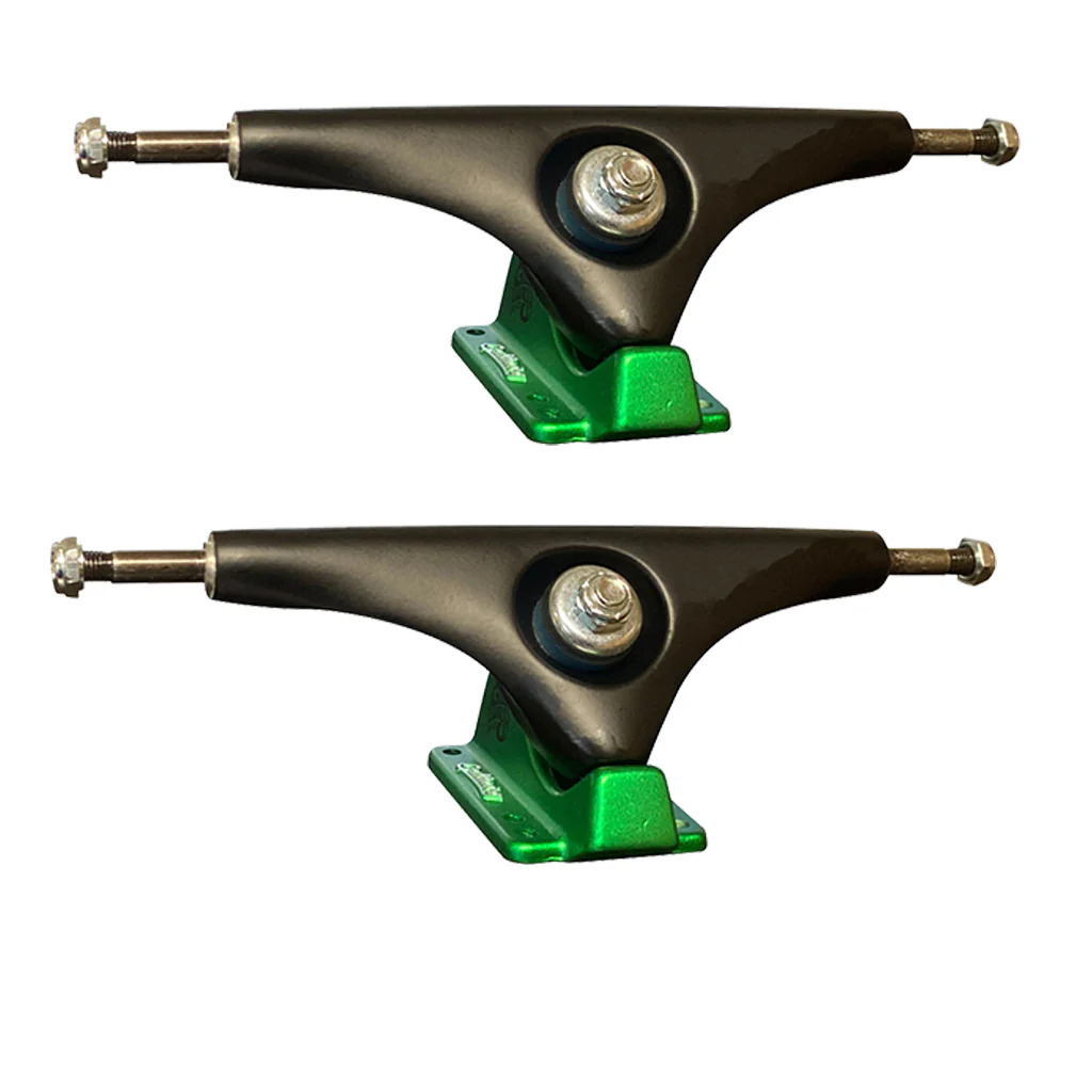 Gullwing Trucks Charger Black/Green 10.0" Axle (Pair)
