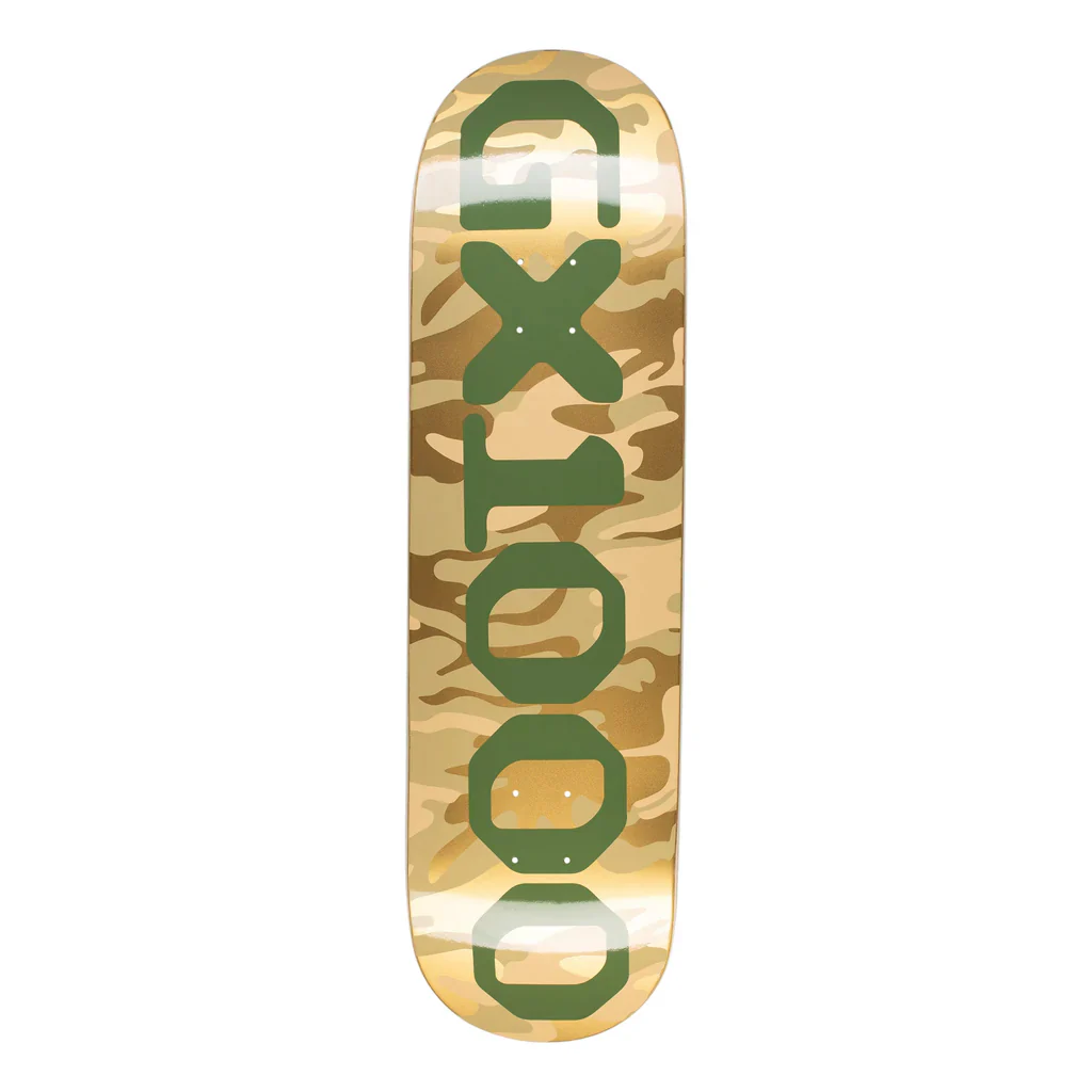 GX1000 Skateboard Complete OG Logo Camo/Green 8.625" x 32.125" - Image 2