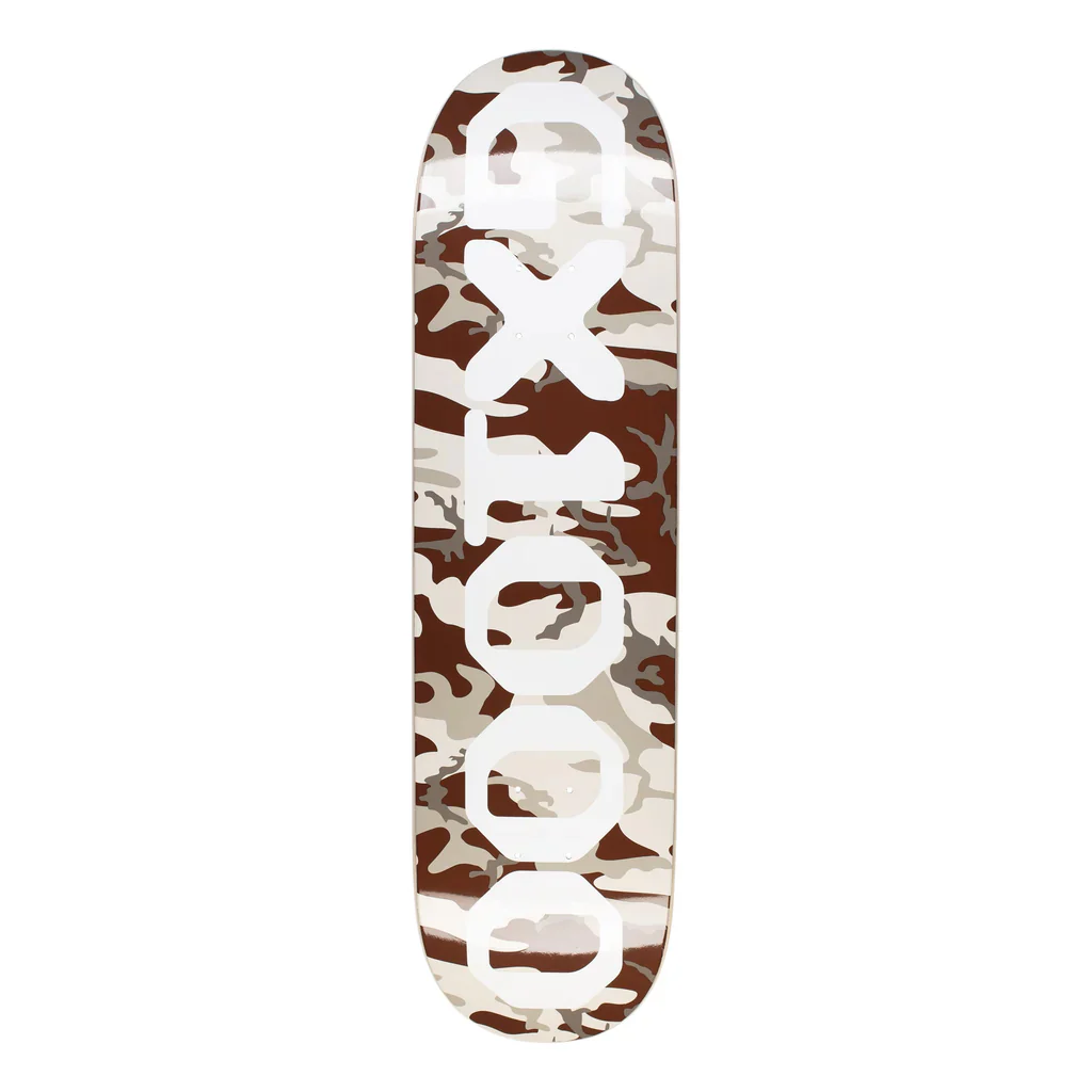 GX1000 Skateboard Deck OG Logo Camo/White 8.375" x 32.25"