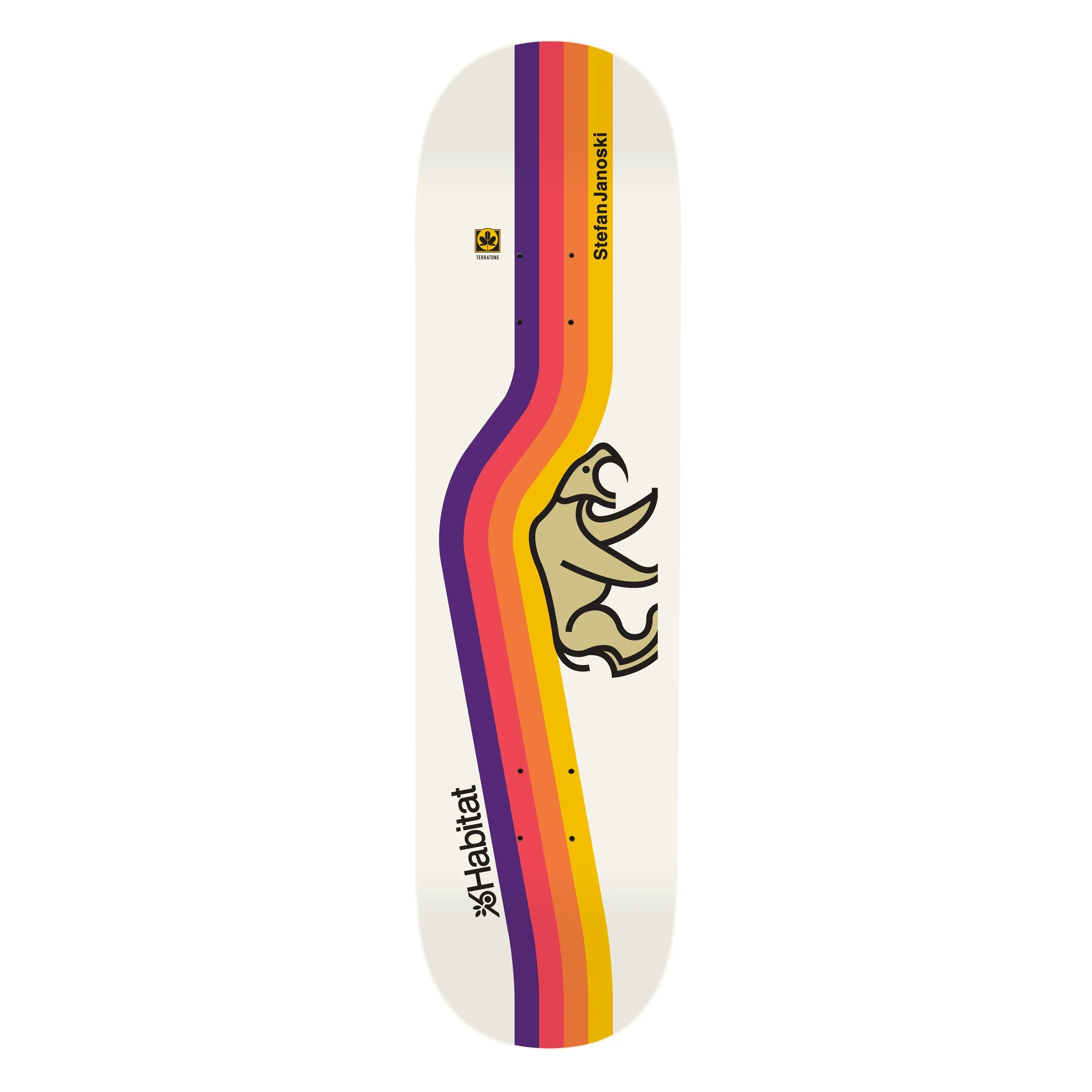 Habitat Skateboard Complete Stefan Janoski Saber White 8.125" x 31.75" - Image 2