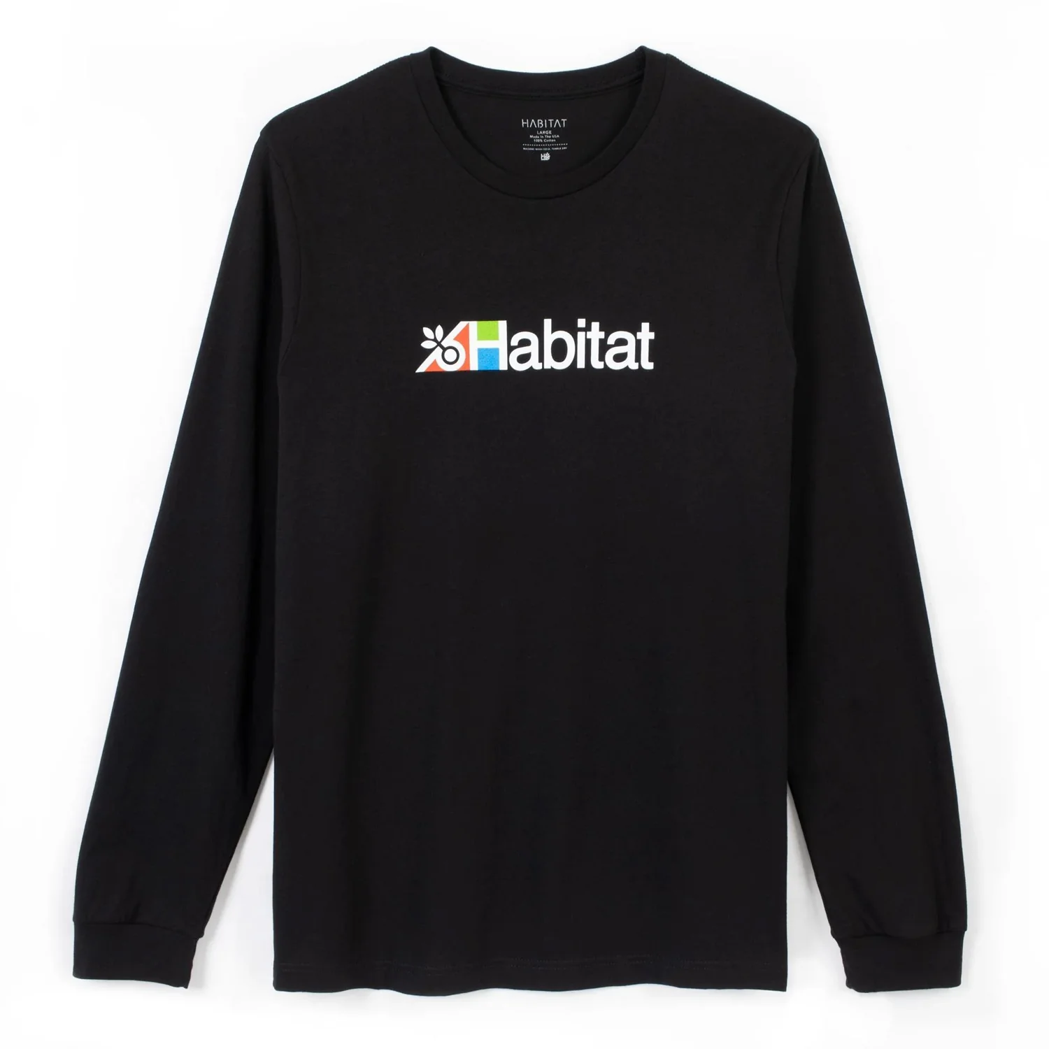 Habitat Skateboards Longsleeve Transit Black