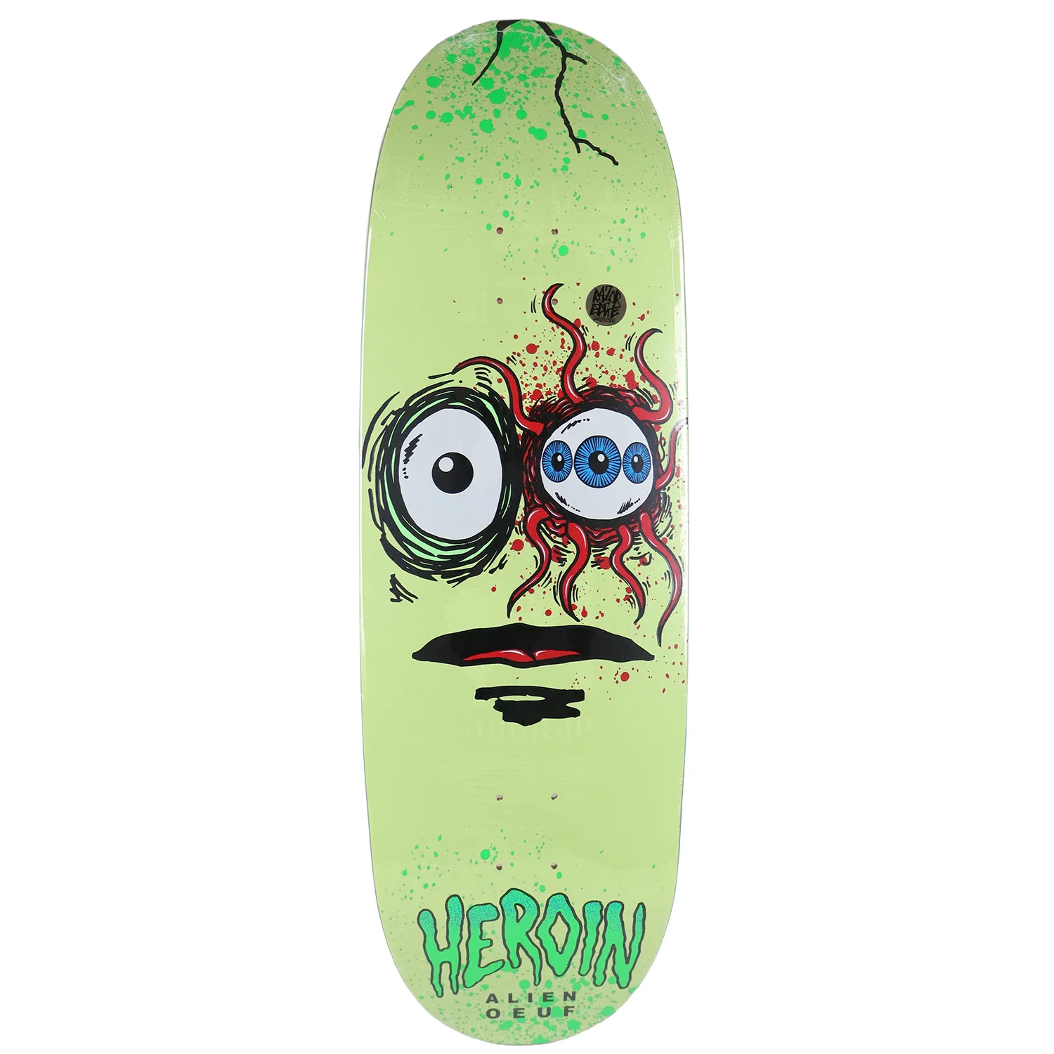 Heroin Premium Skateboard Complete Space Egg 3 Slappy Trucks Slime Balls and Quantum Snot Particles Bearings - Image 2