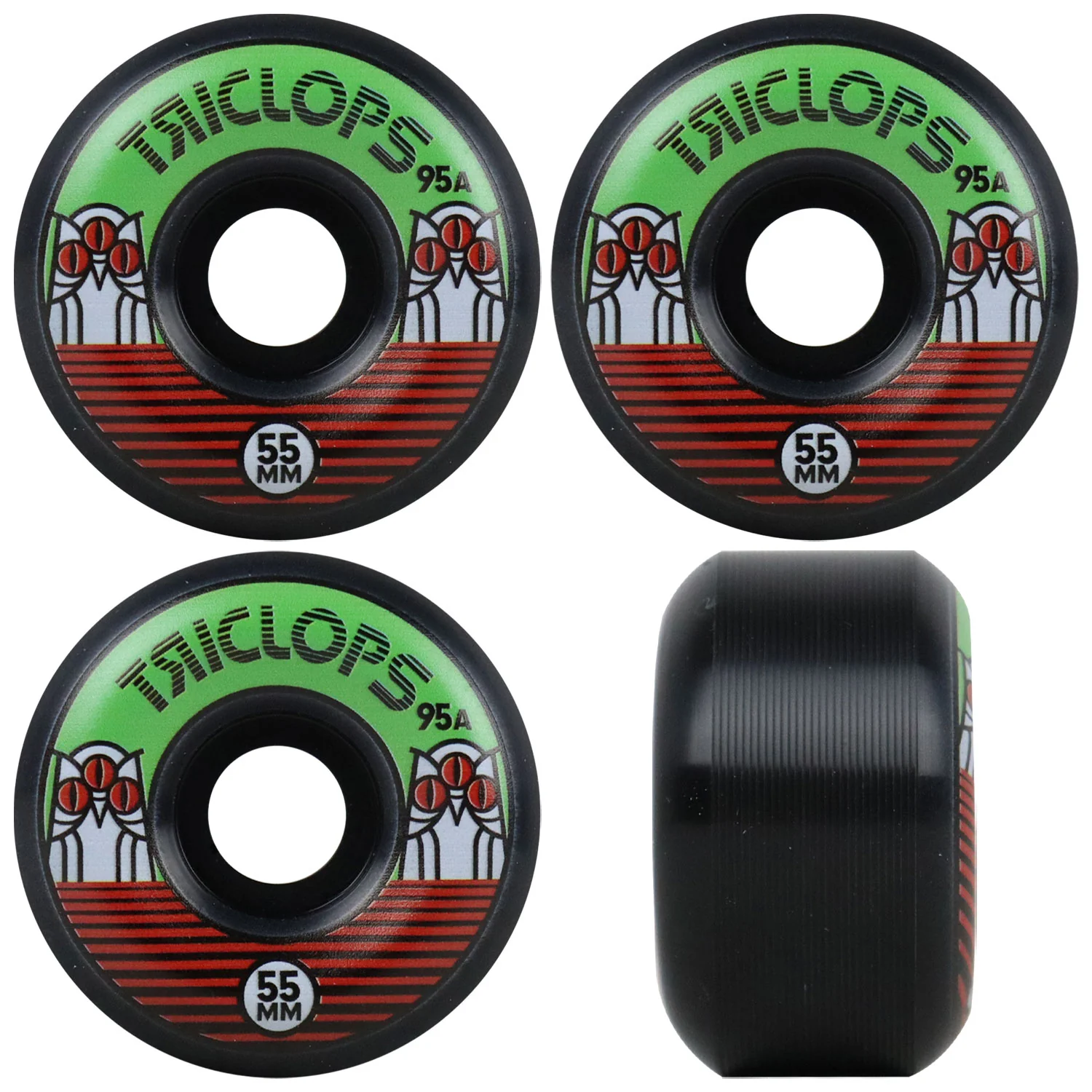 Heroin Premium Skateboard with Indy Trucks, Triclops Wheels 9.5" Nolan Houghton Allegory of Fear - Image 4