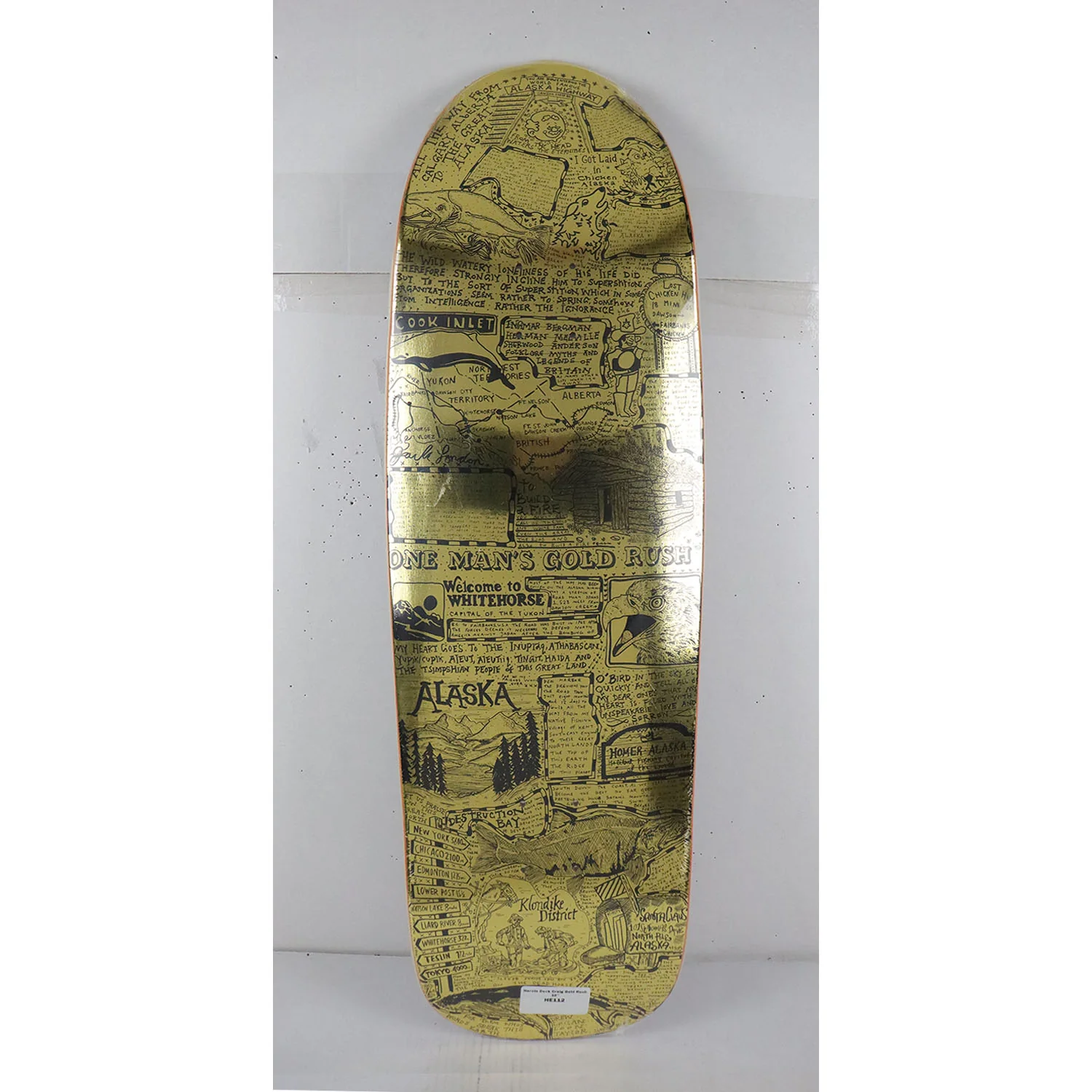Heroin Skateboard Deck Craig Questions Gold Rush 10.0" x 32.25" - Image 2