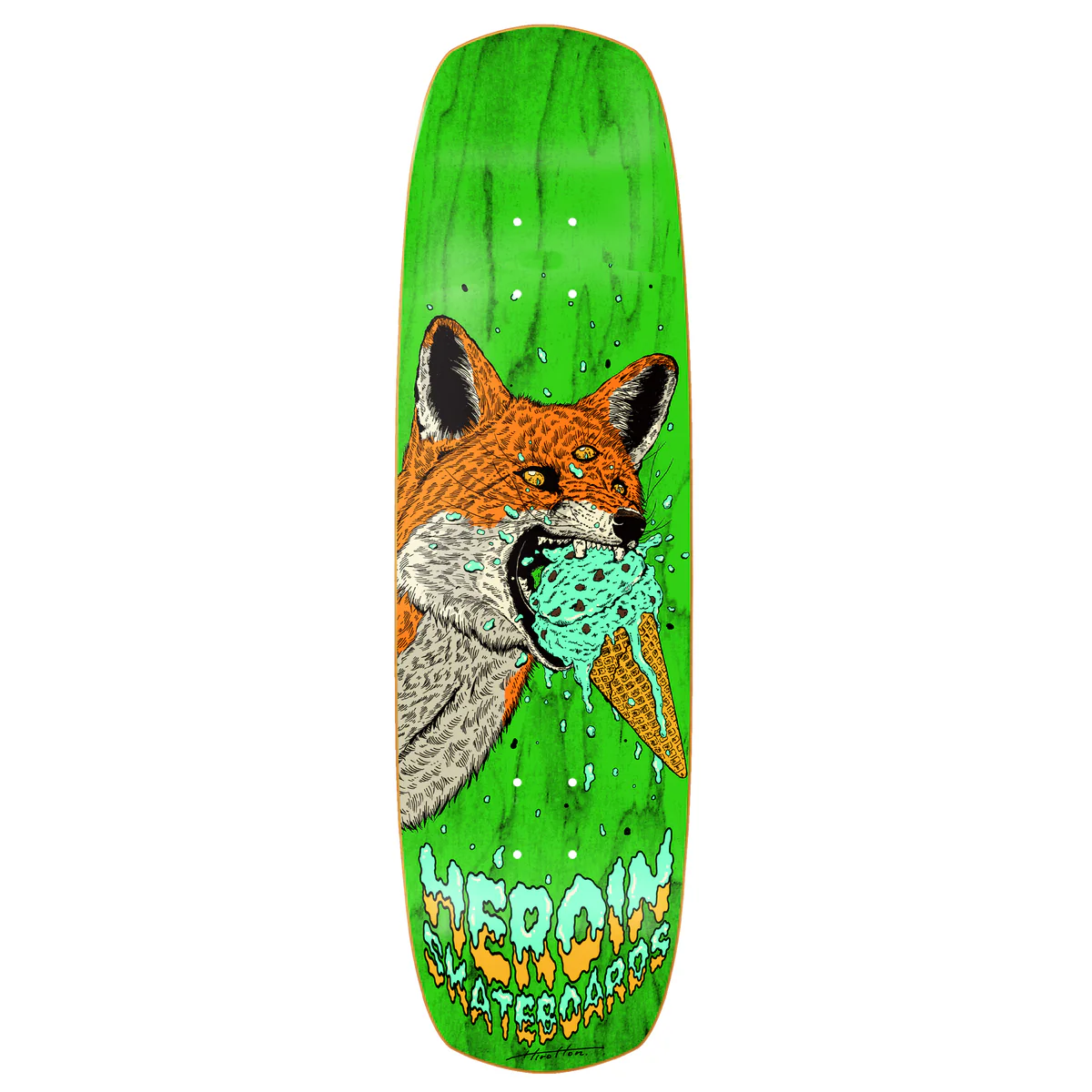 Heroin Skateboard Deck Hayate Fox Shovel Assorted 8.88" x 31.4"