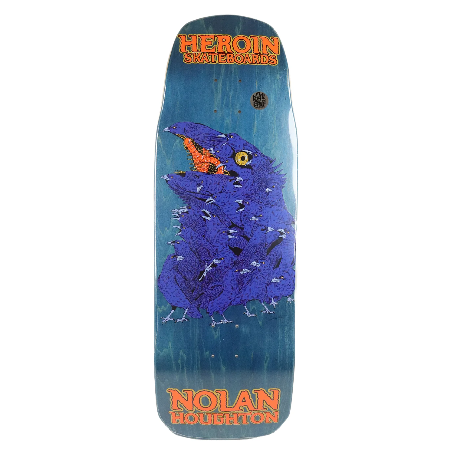 Heroin Skateboard Deck Nolan Houghton Crow (Assorted) 9.9" x 30.5" - Image 3