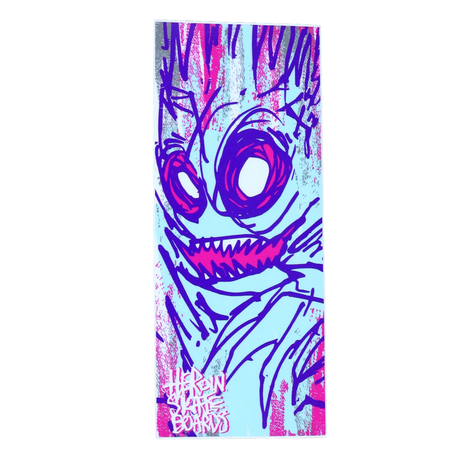 Heroin Skateboard Sticker Savages 2.75" x 6.5"
