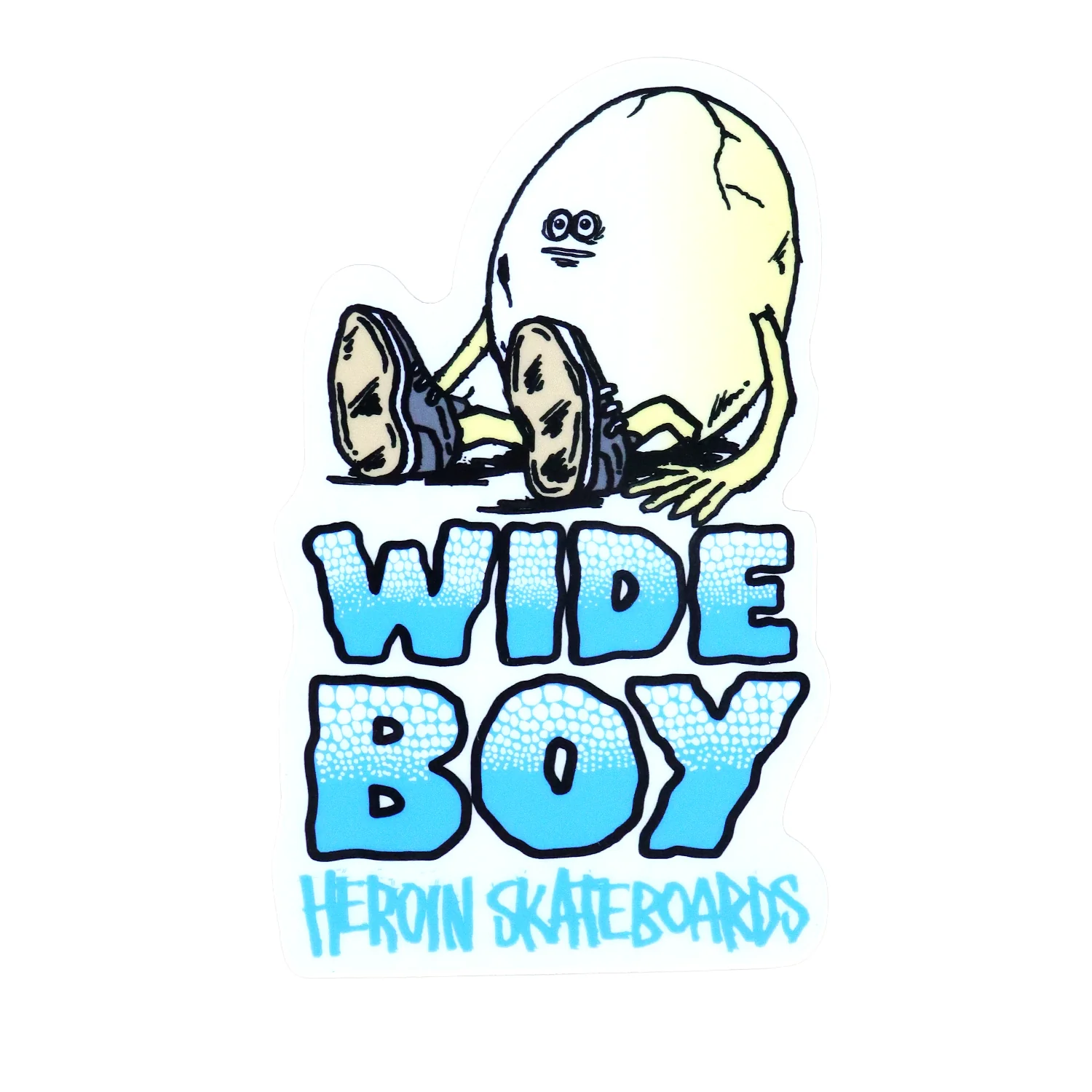 Heroin Skateboard Sticker Wide Boy 3.5" x 6"