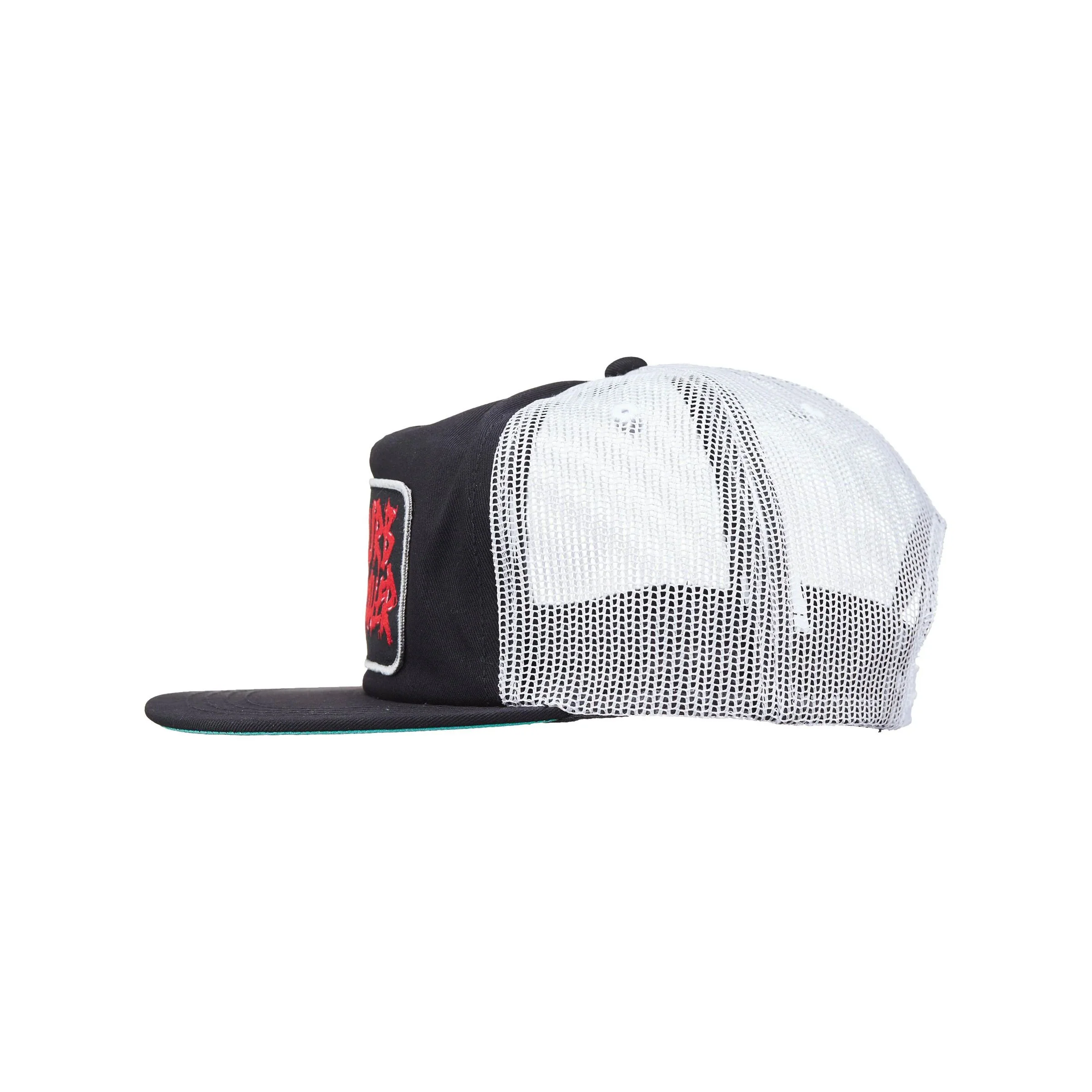 Heroin Skateboards Hat Curb Killer Trucker Snapback Black - Image 2