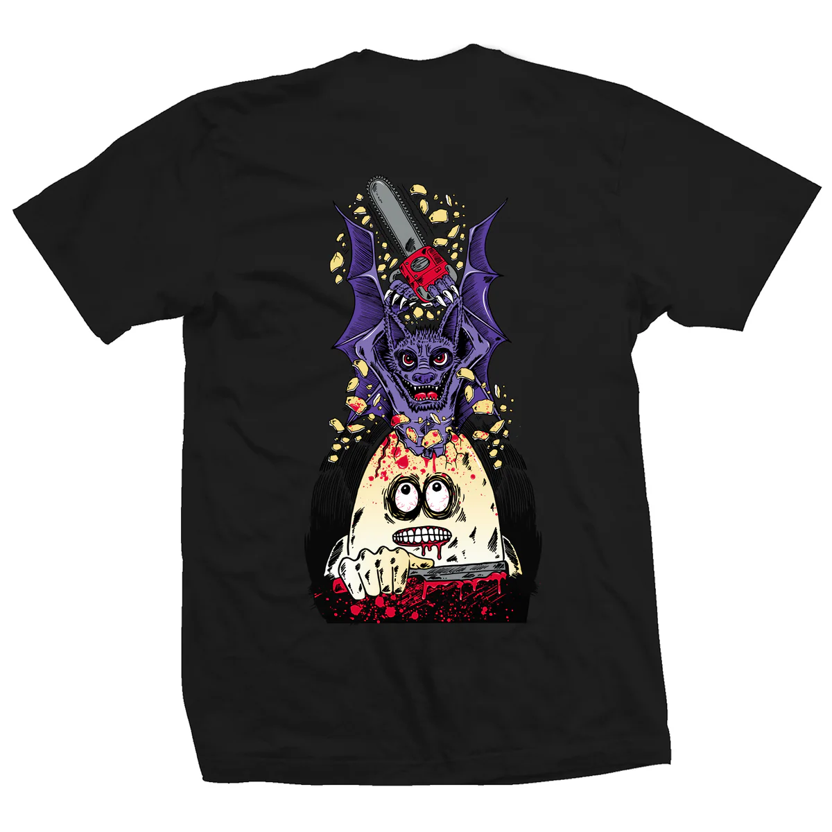 Heroin Skateboards Shirt Bat Egg Black