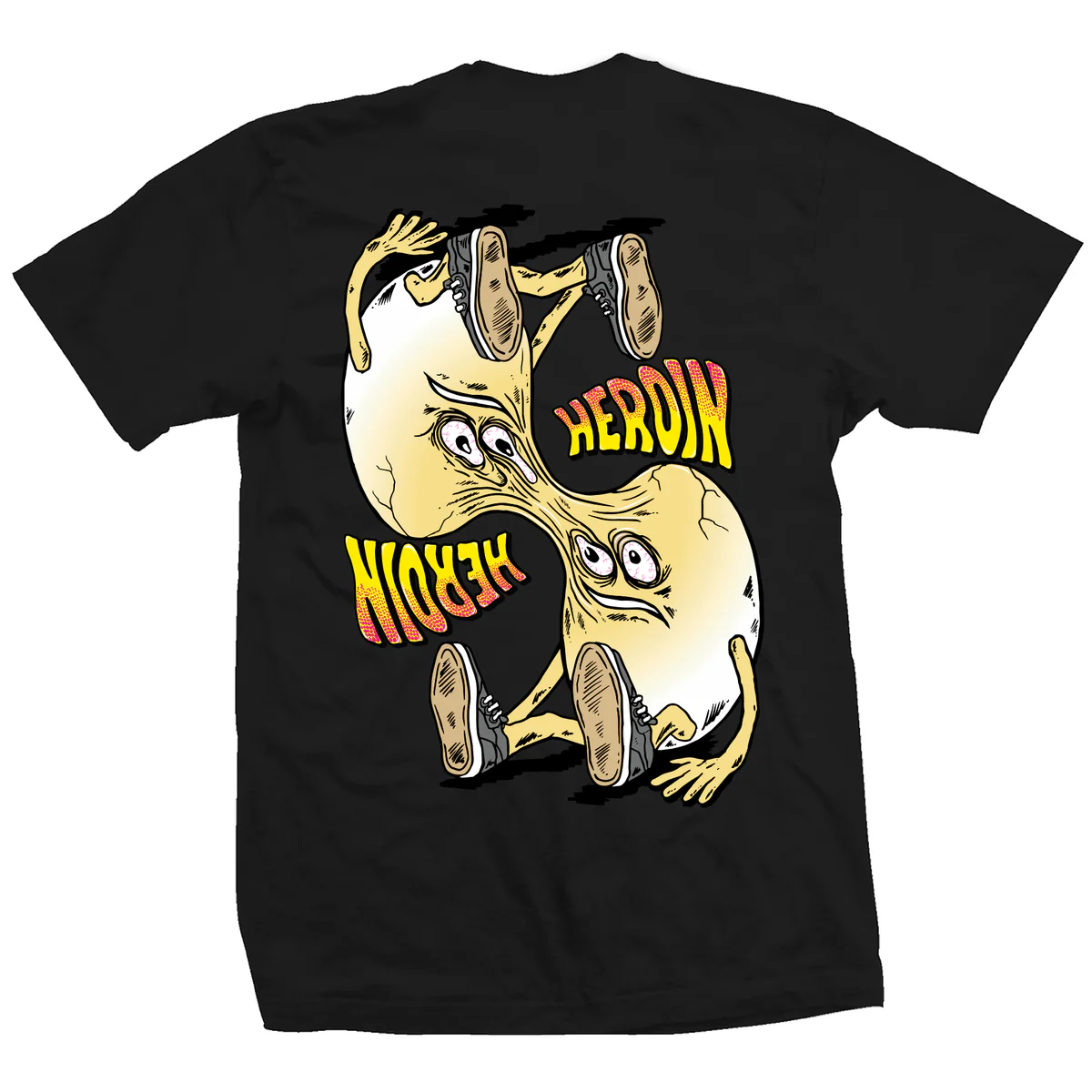 Heroin Skateboards Shirt Merged Black