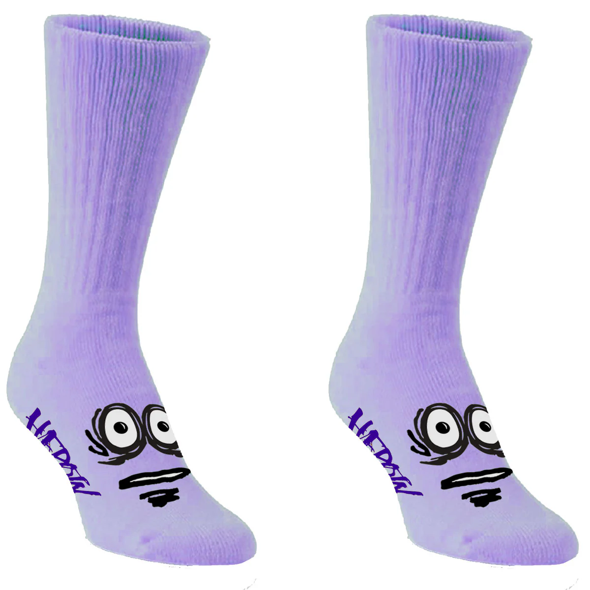 Heroin Skateboards Socks Big Egg Lavender - Image 2