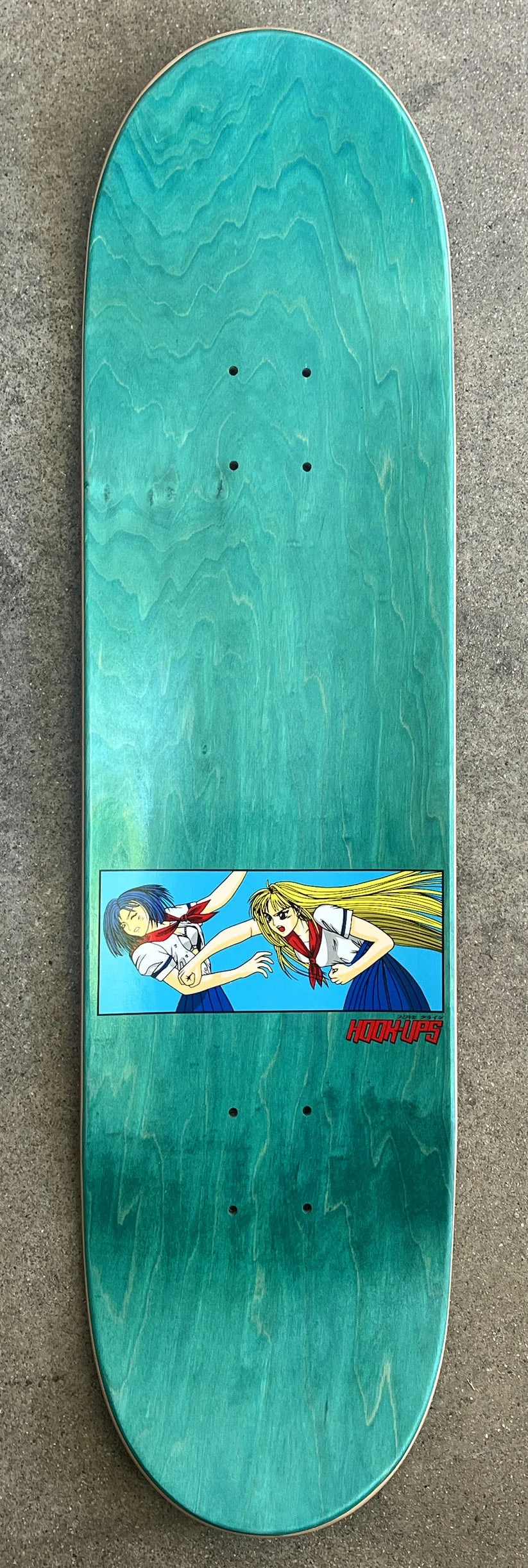 Hook Ups Skateboard Deck Battle School 8.25" - Image 3