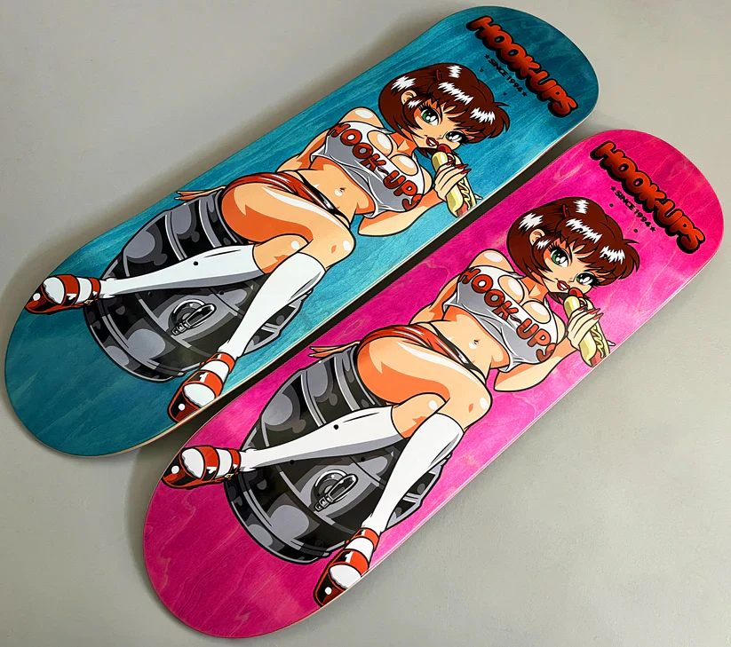 Hook Ups Skateboard Deck Hoot-Ups 2 (Assorted) 8.5" x 32.25" - Image 6