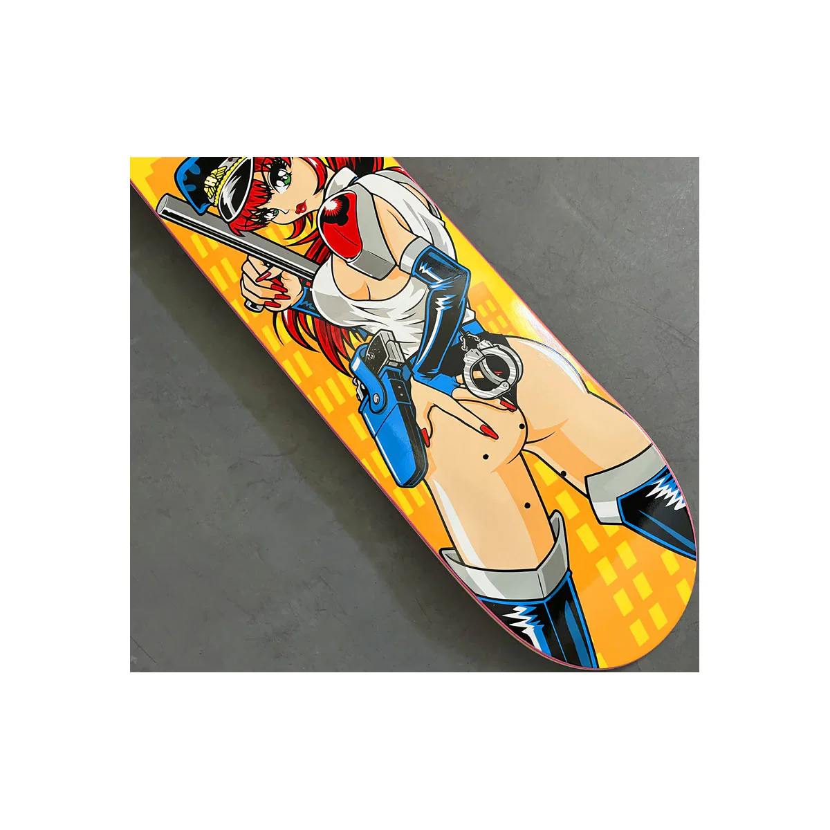 Hook Ups Skateboard Deck Supercop 8.25" x 32.25" - Image 5