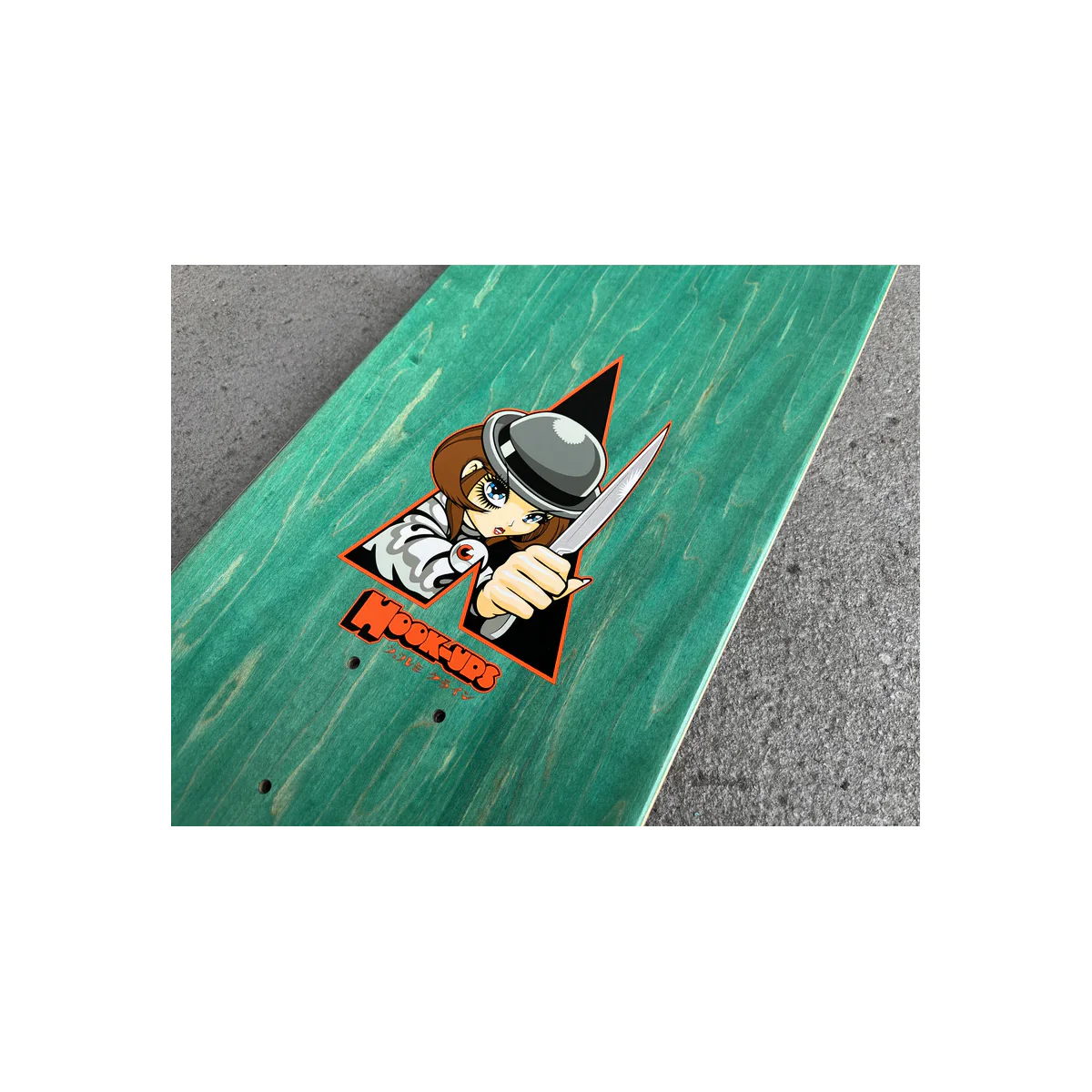 Hook Ups Skateboard Deck Ultraviolence 8.25" x 32.25" - Image 4