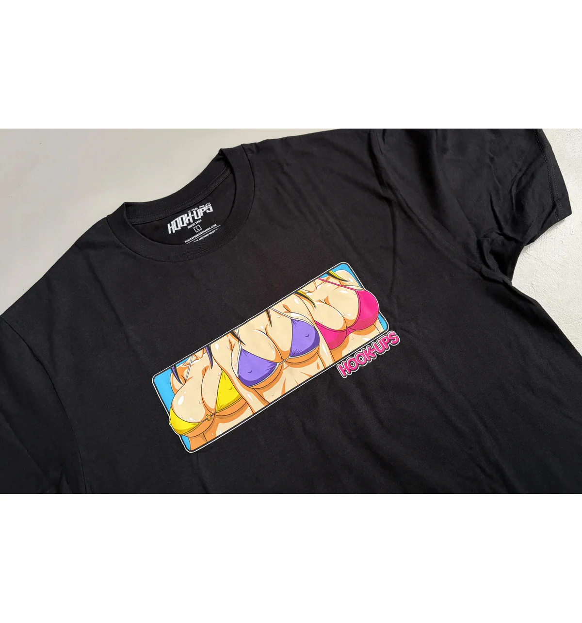 Hook Ups Skateboards Shirt 3 Girls Black - Image 3