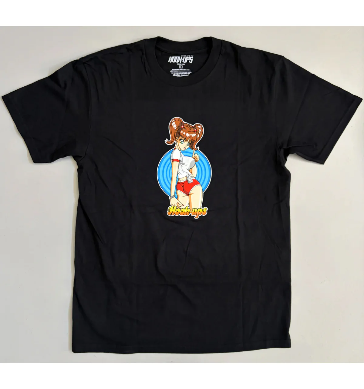 Hook Ups Skateboards Shirt Hitchiking Sakura Black