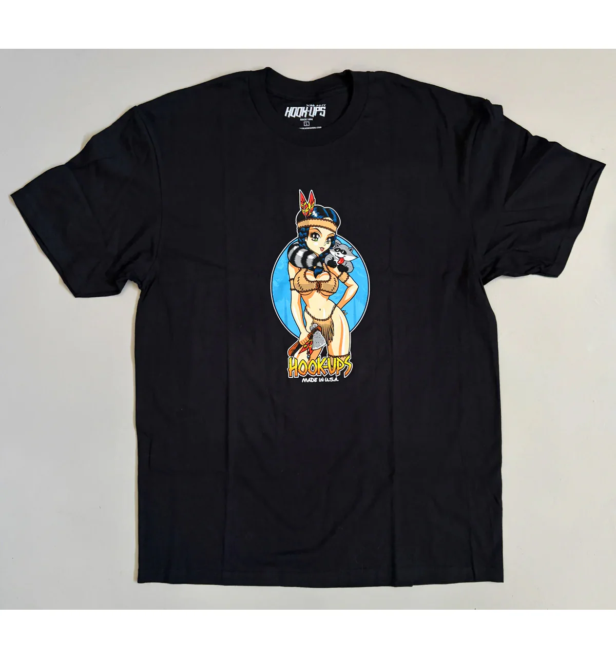 Hook Ups Skateboards Shirt Pocahook-ups Black