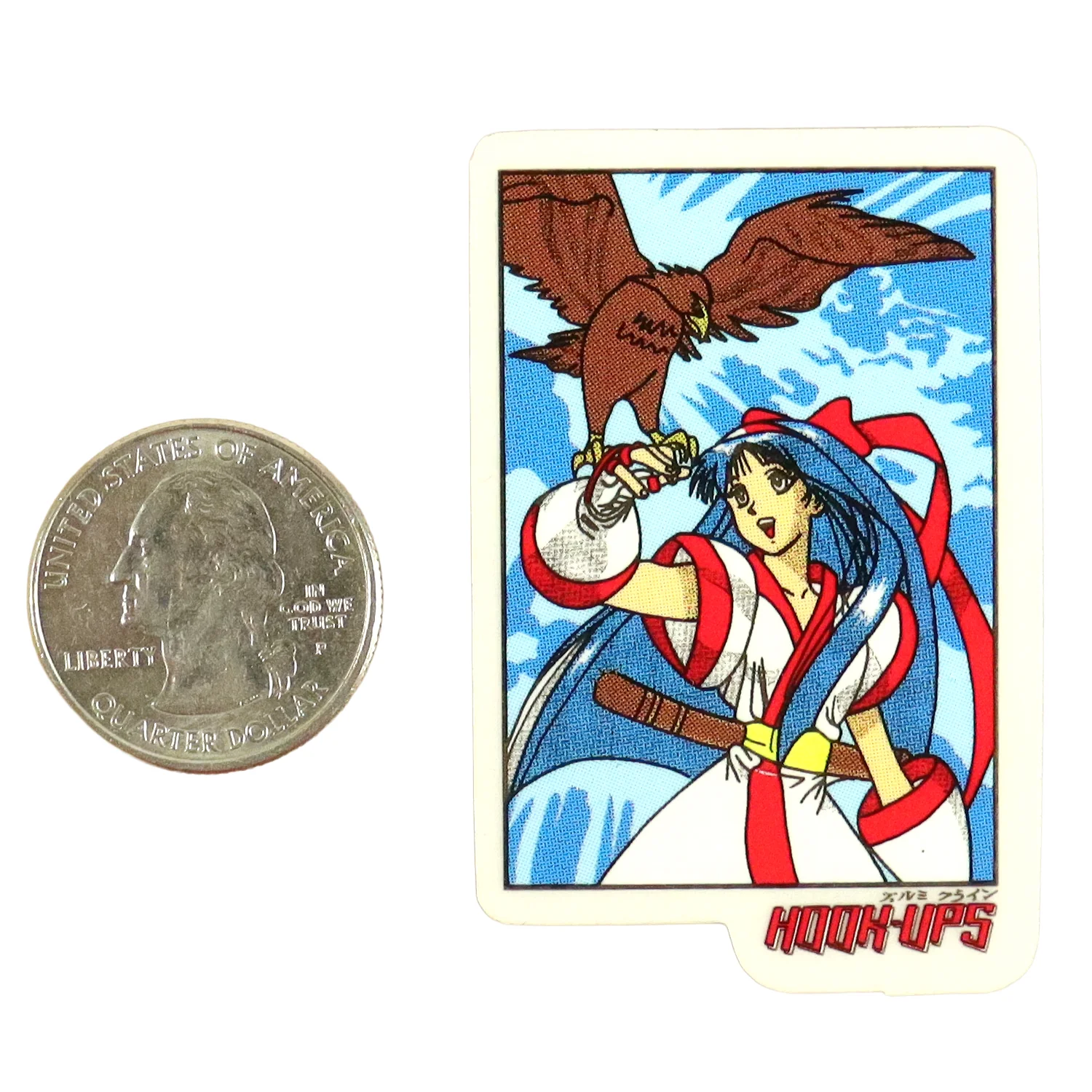 Hook Ups Skateboards Sticker - Mini Size - Falconer 1.5" x 2.25"