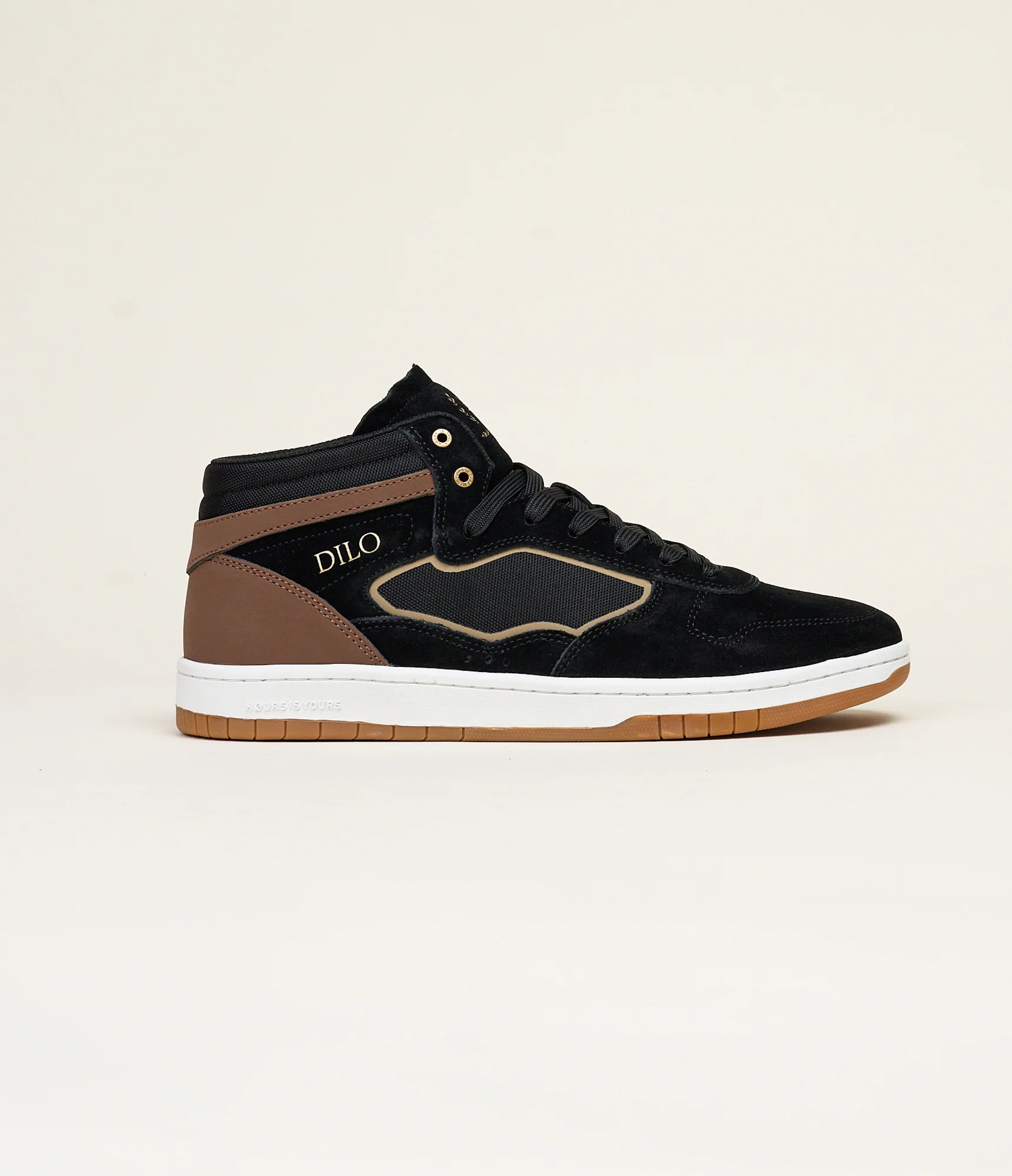 Hours is Yours Skateboard Shoes Dilo Pro Black/Brown - Image 3