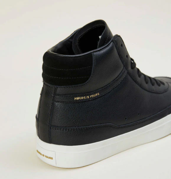 Hours is Yours Skateboard Shoes North LX Black Leather - Image 2
