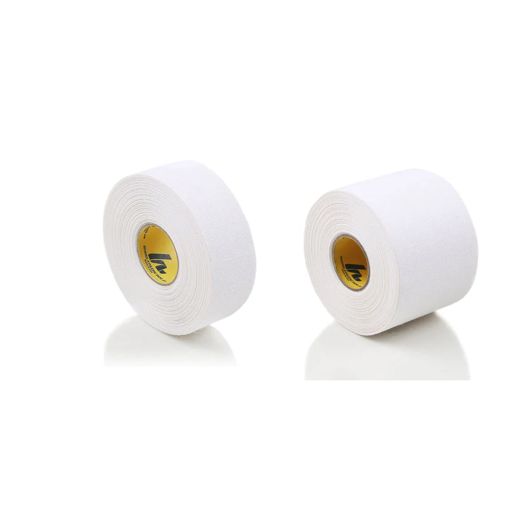 Howies Hockey Athletic Pro Grade Sports Tape - 2 Rolls - 1" + 2" - White