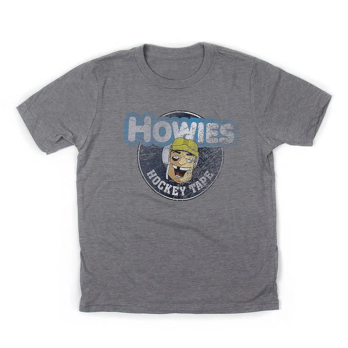 Howies Hockey Tape Shirt Kids Line Grey Youth Small