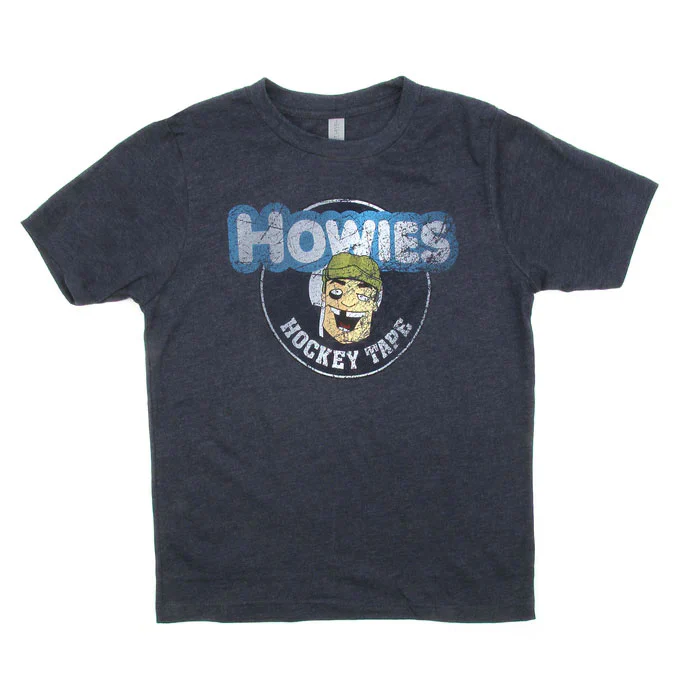 Howies Hockey Tape Shirt Kids Line Navy Youth Medium