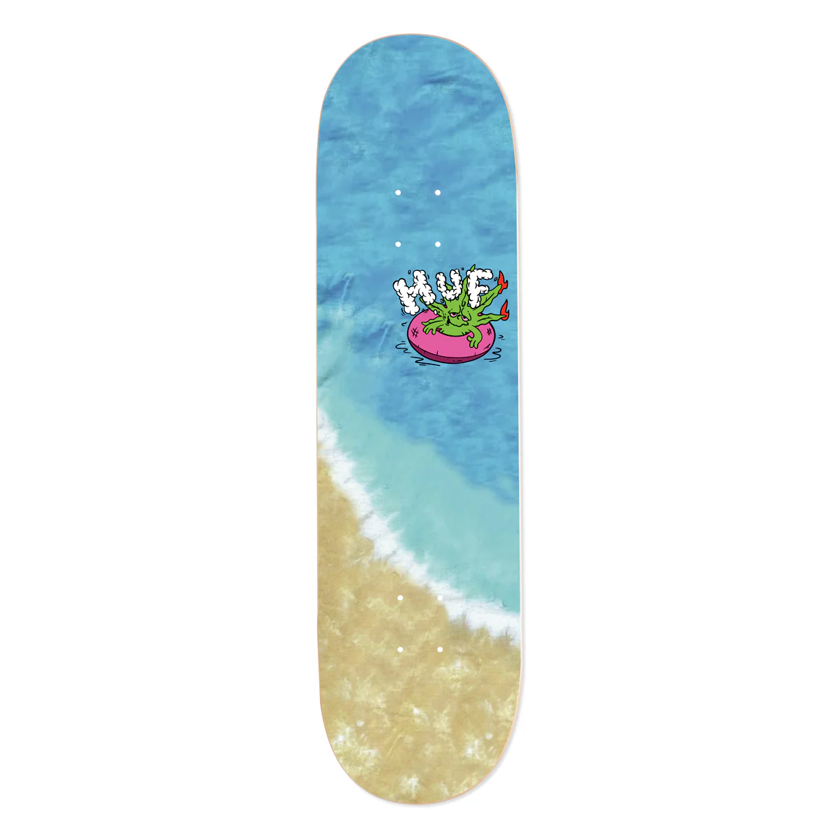Huf Premium Skateboard with Indy Trucks, Spitfire Wheels 8.25" Green Buddy - Image 2