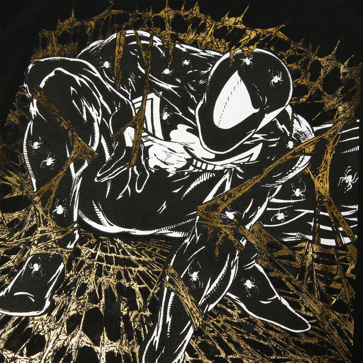 Huf X Marvel Spider-Man Arachknight Gold T-Shirt Black - Image 4