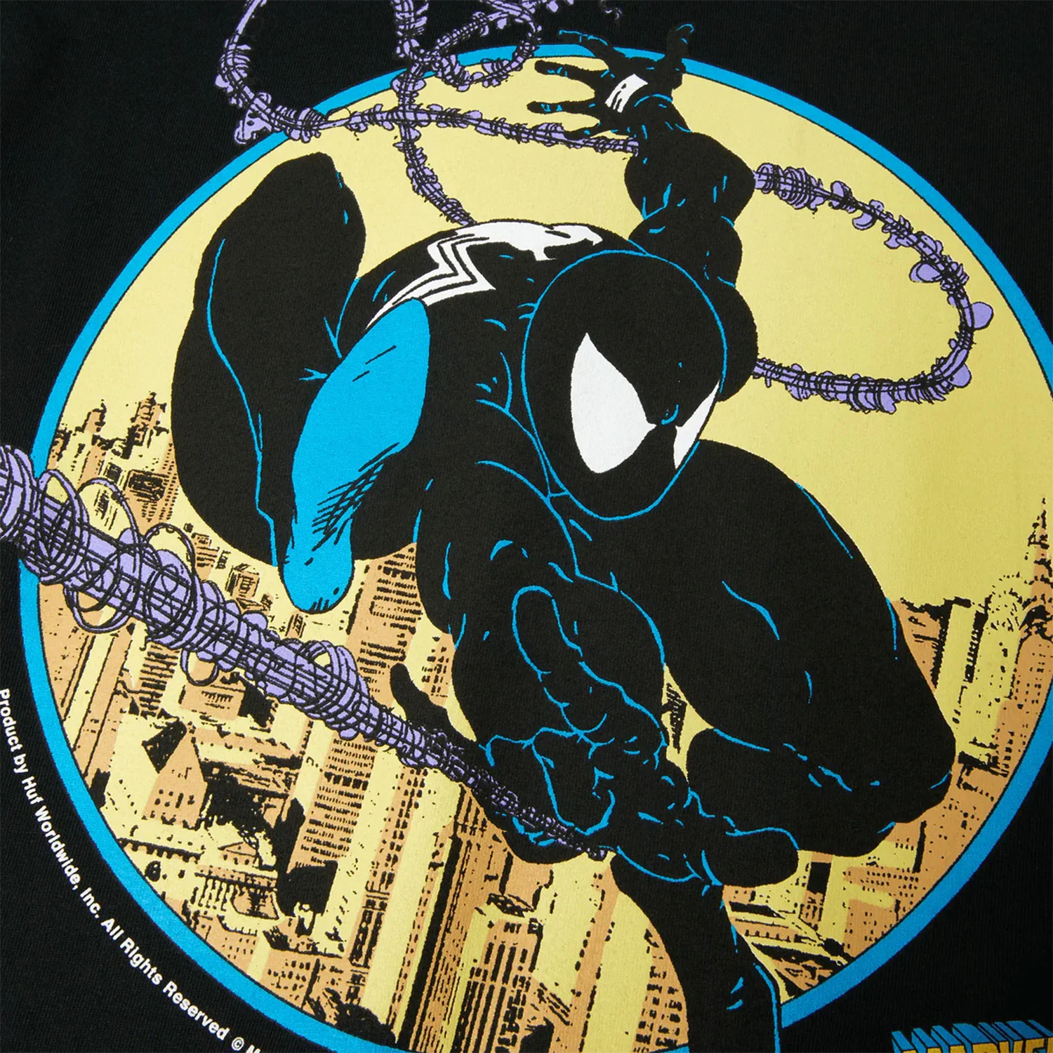 Huf X Marvel Spider-Man Three Hundred T-Shirt Black - Image 3