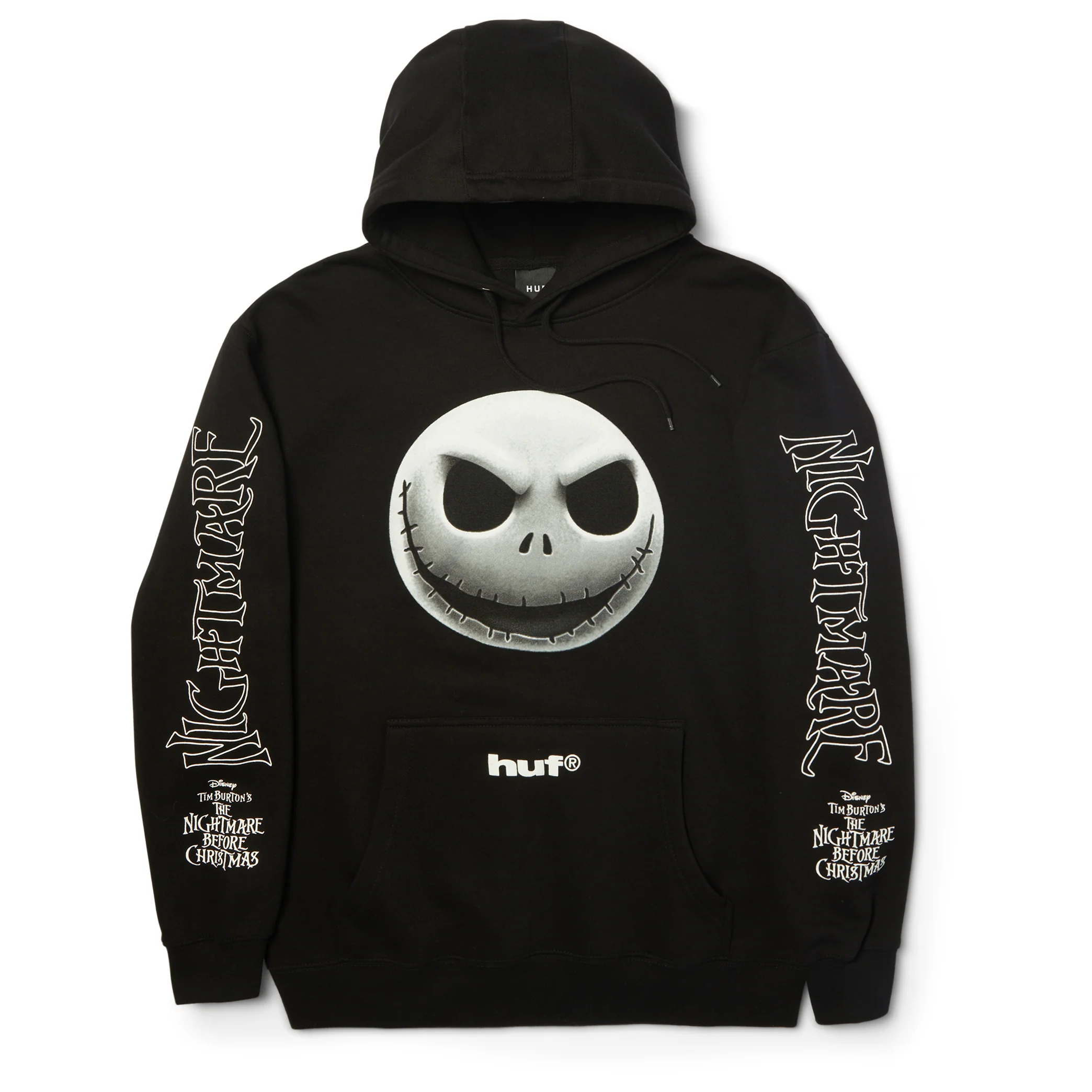 Huf X Nightmare Before Christmas Hoody Jack Skellington Black