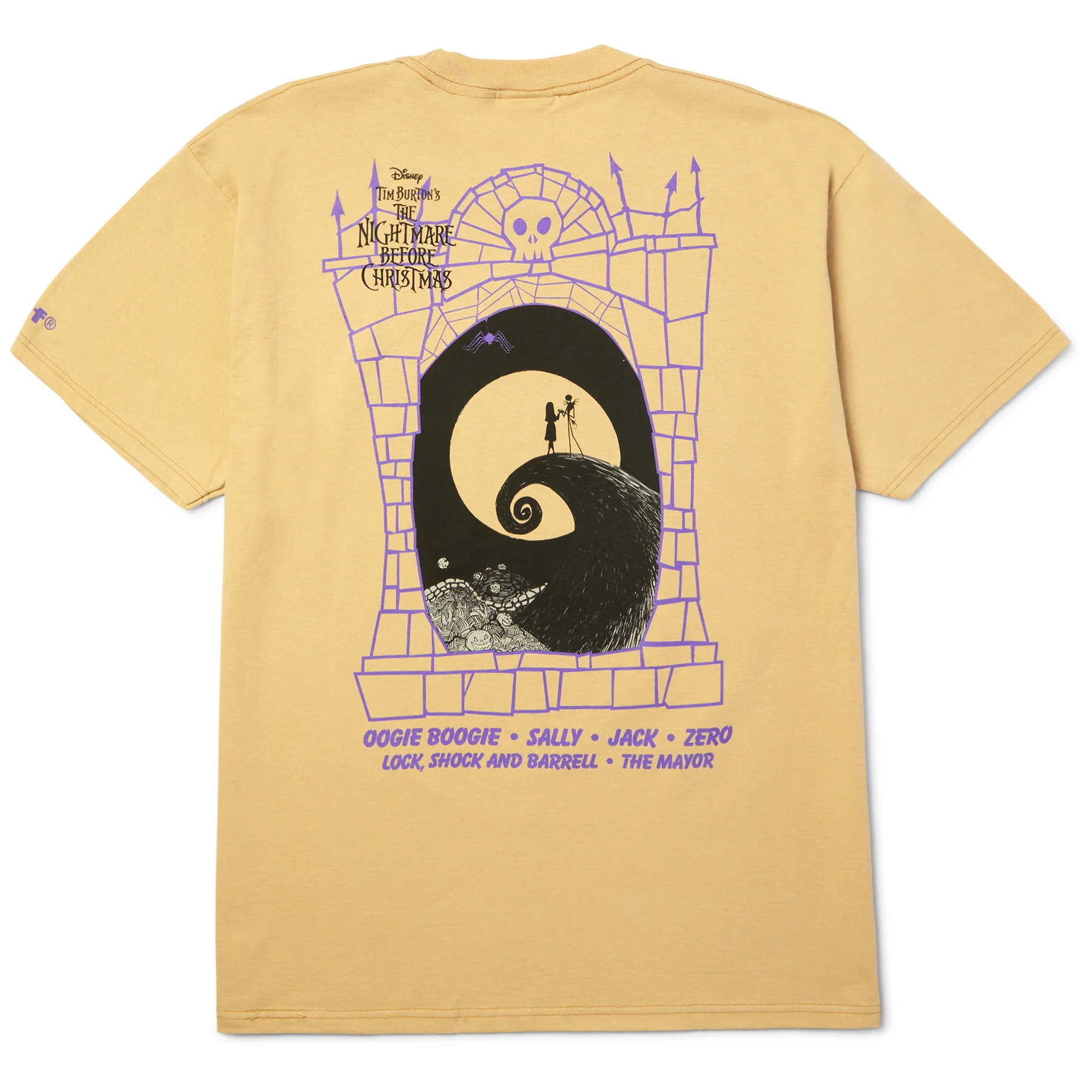 Huf X Nightmare Before Christmas Shirt Nightmare Cast Sand - Image 2