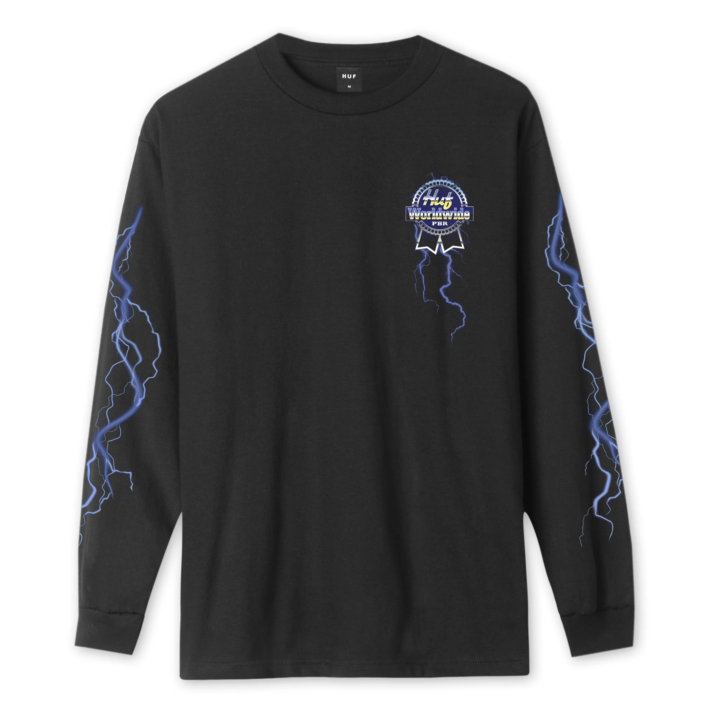 Huf x PBR Longsleeve Pabst Lightning Black - Image 2