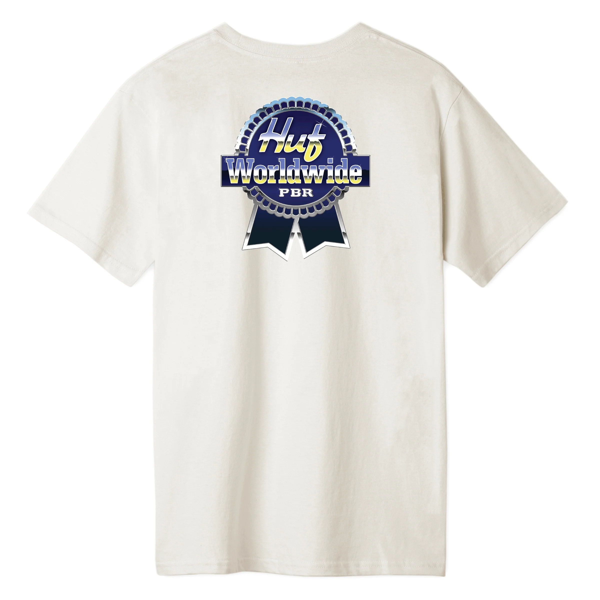 Huf x PBR Shirt Pabst Chrome Ribbon Natural - Image 2