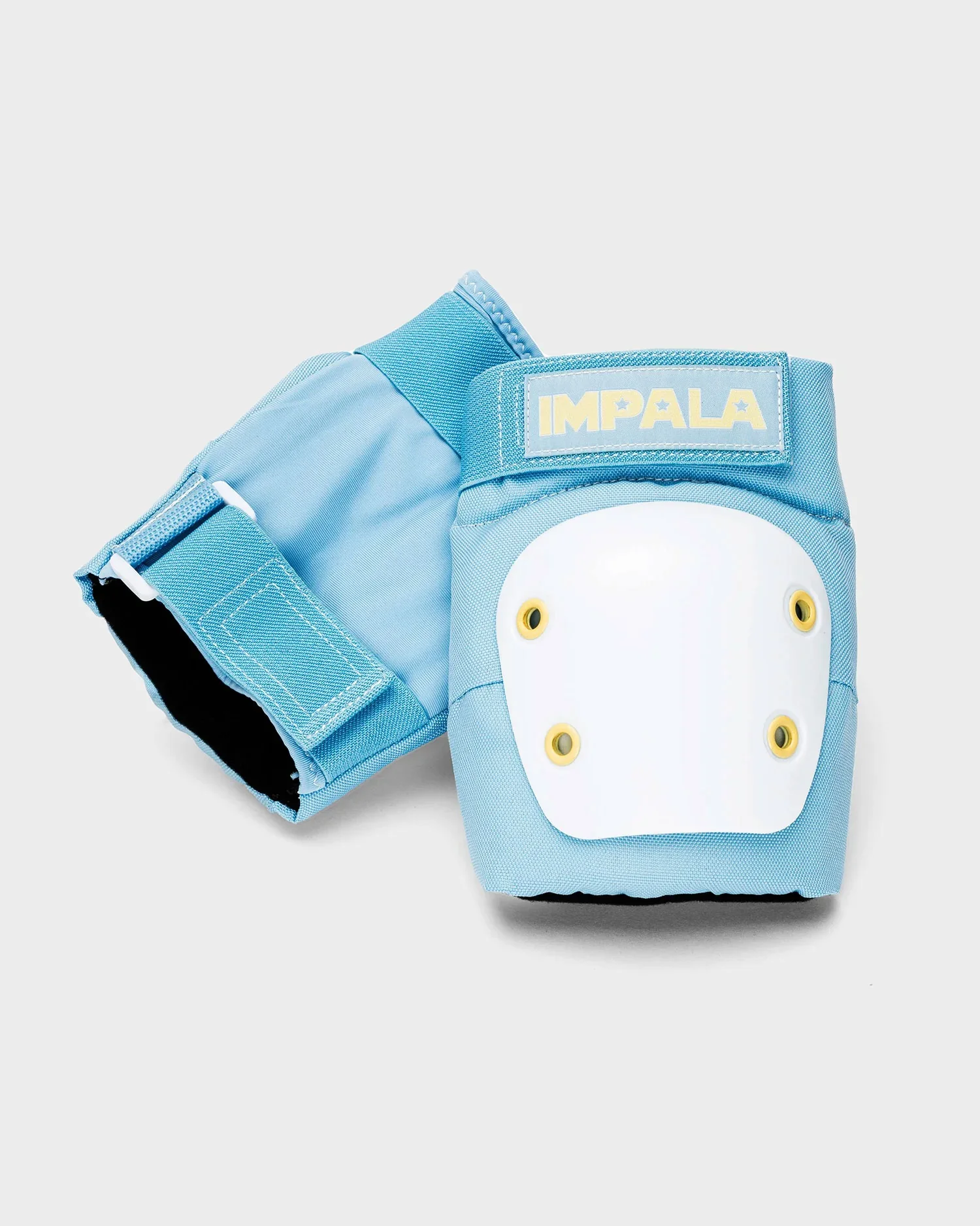 Impala Rollerskates Protective Set - Knee Pads, Elbow, Wrist Guards - Blue -  Youth Medium - Image 4