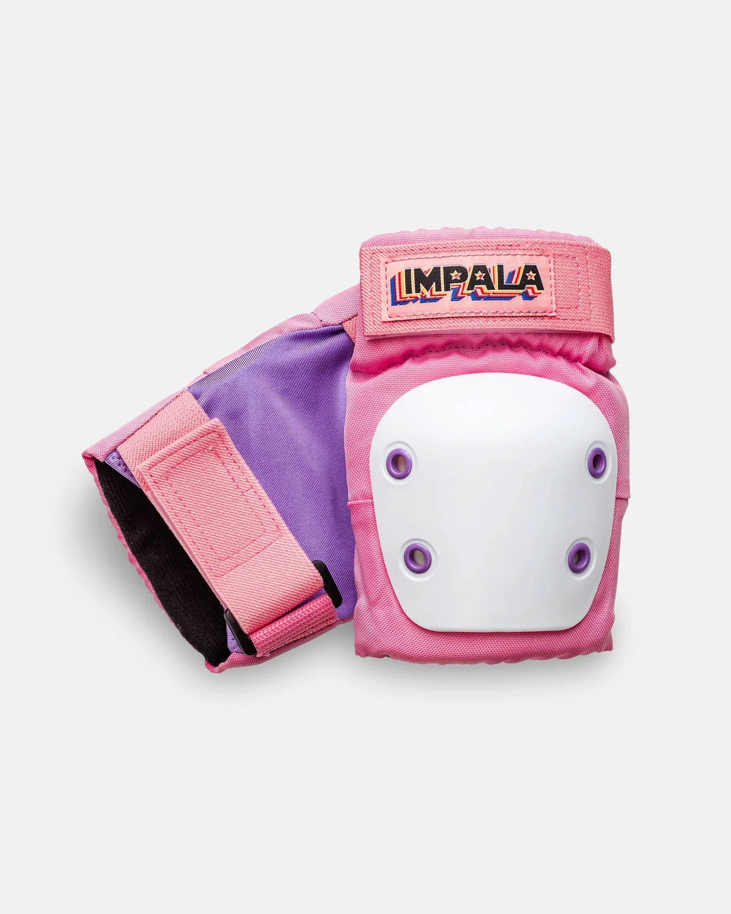 Impala Rollerskates Protective Set - Knee Pads, Elbow, Wrist Guards - Pink - Youth Medium - Image 3