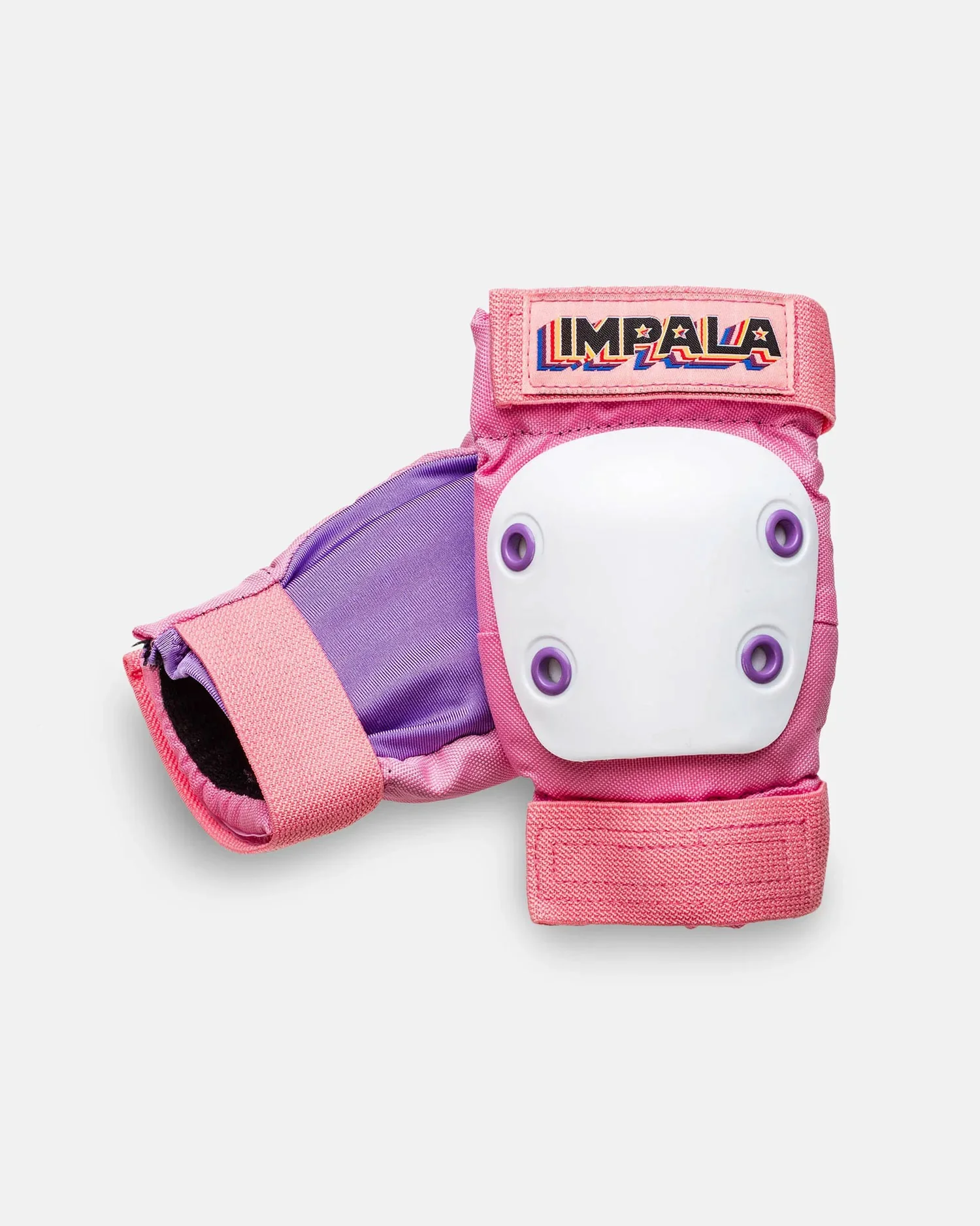 Impala Rollerskates Protective Set - Knee Pads, Elbow, Wrist Guards - Pink - Youth Medium - Image 4