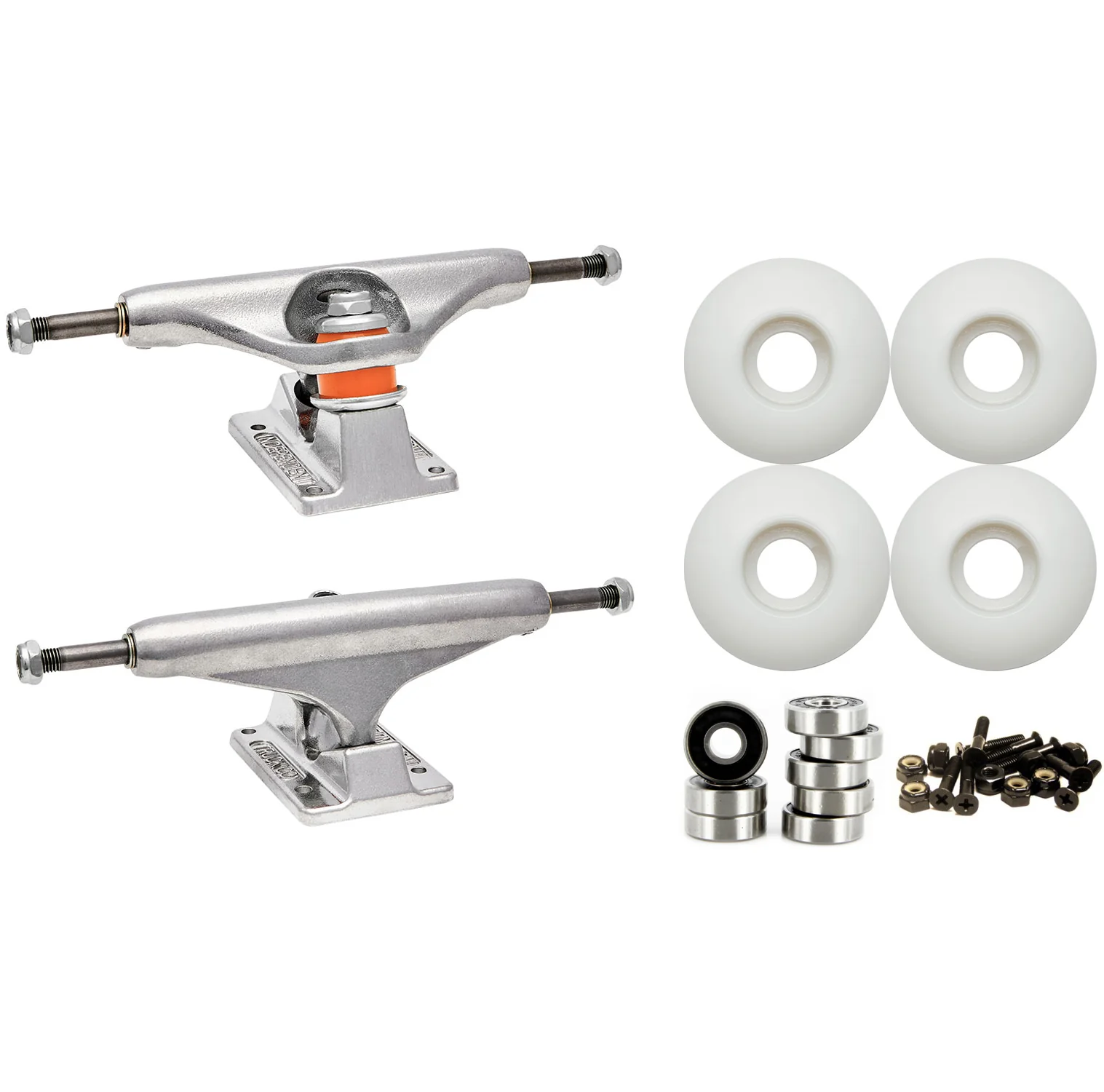 Independent 149 (8.5") Skateboard Trucks 52mm Wheels and Bearings Combo Package