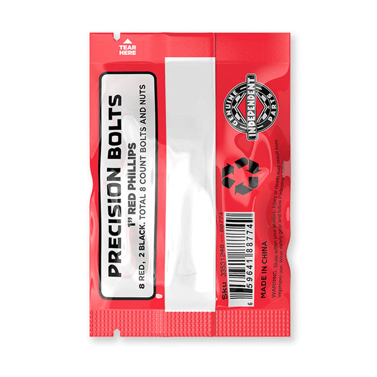 Independent Hardware 1" Phillips Red/Black with Tool - Image 2